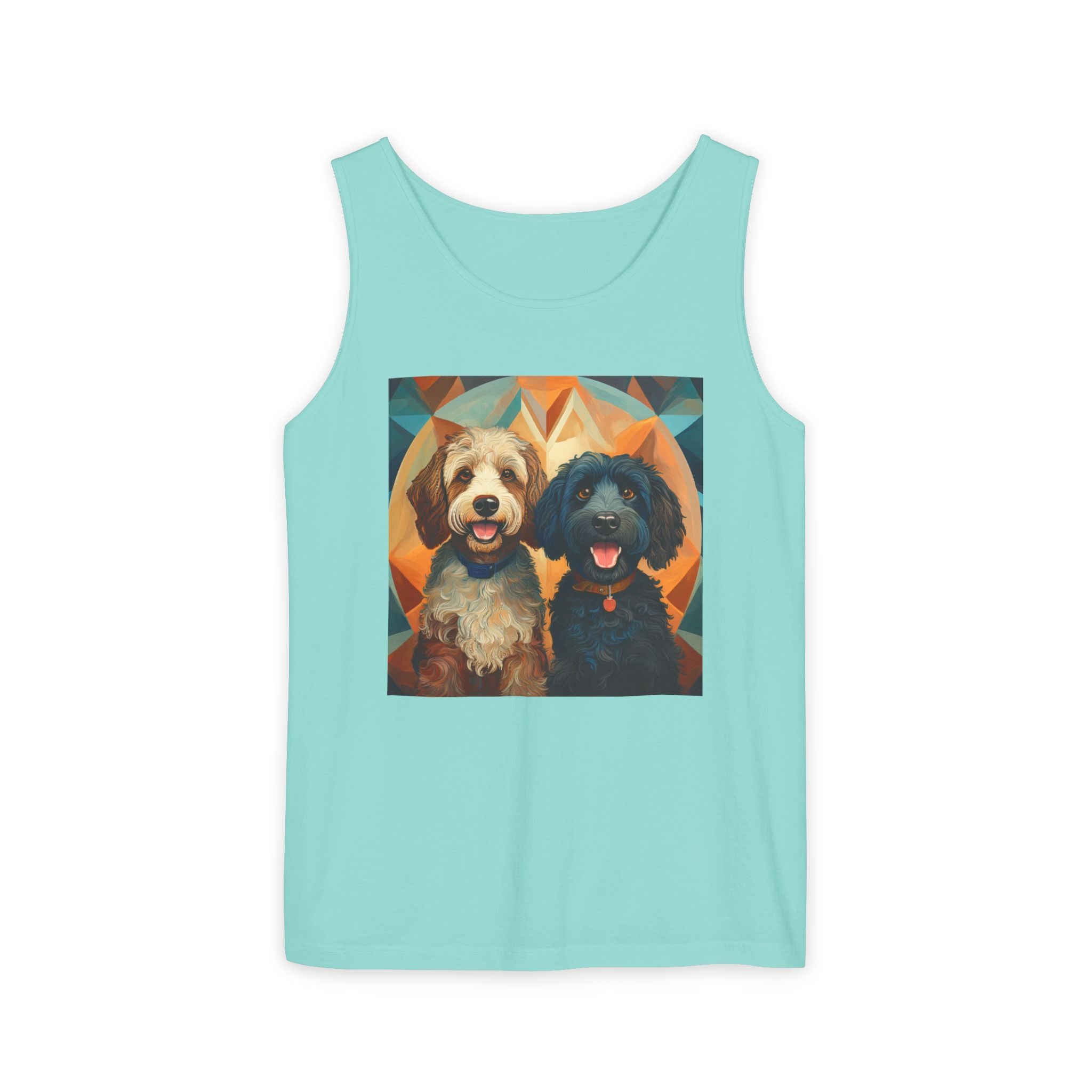 Doodles, Black & Tan Tank Top