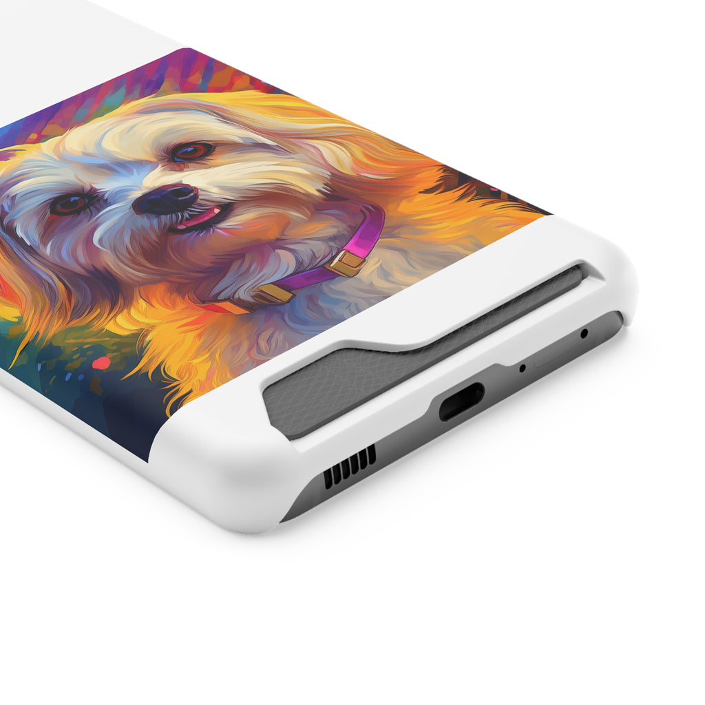 Havanese Phone Case with Card Holder