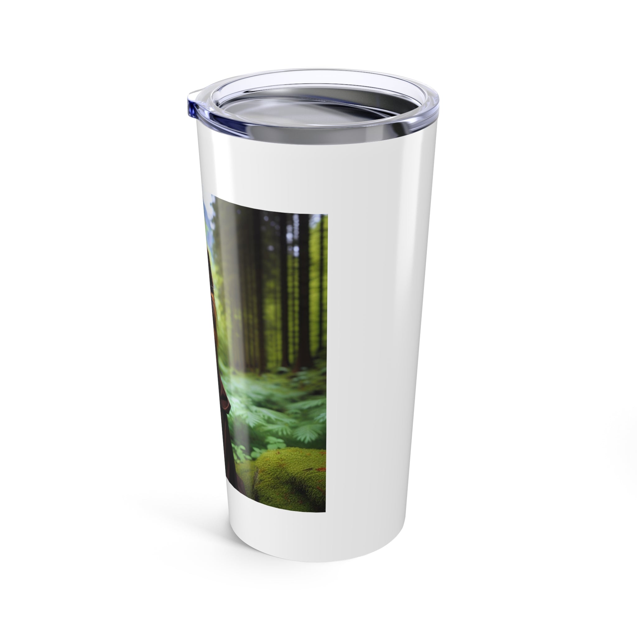 German Shepherd Forest Night Tumbler 20oz