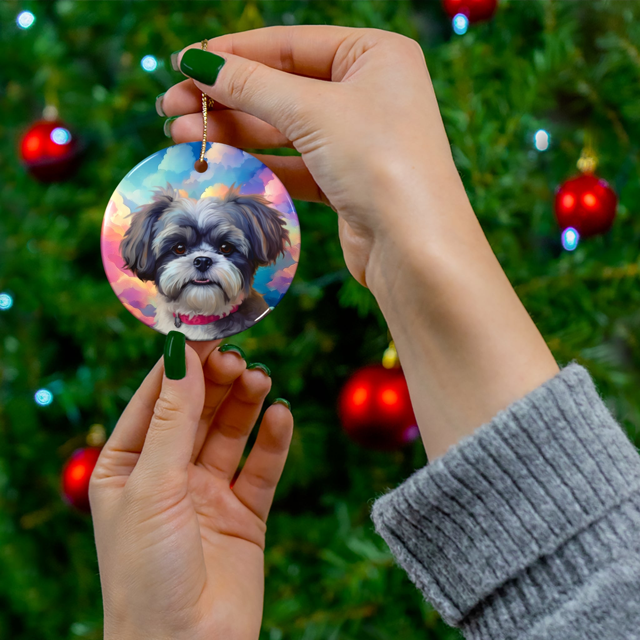 Shih Tzu Ceramic Ornament