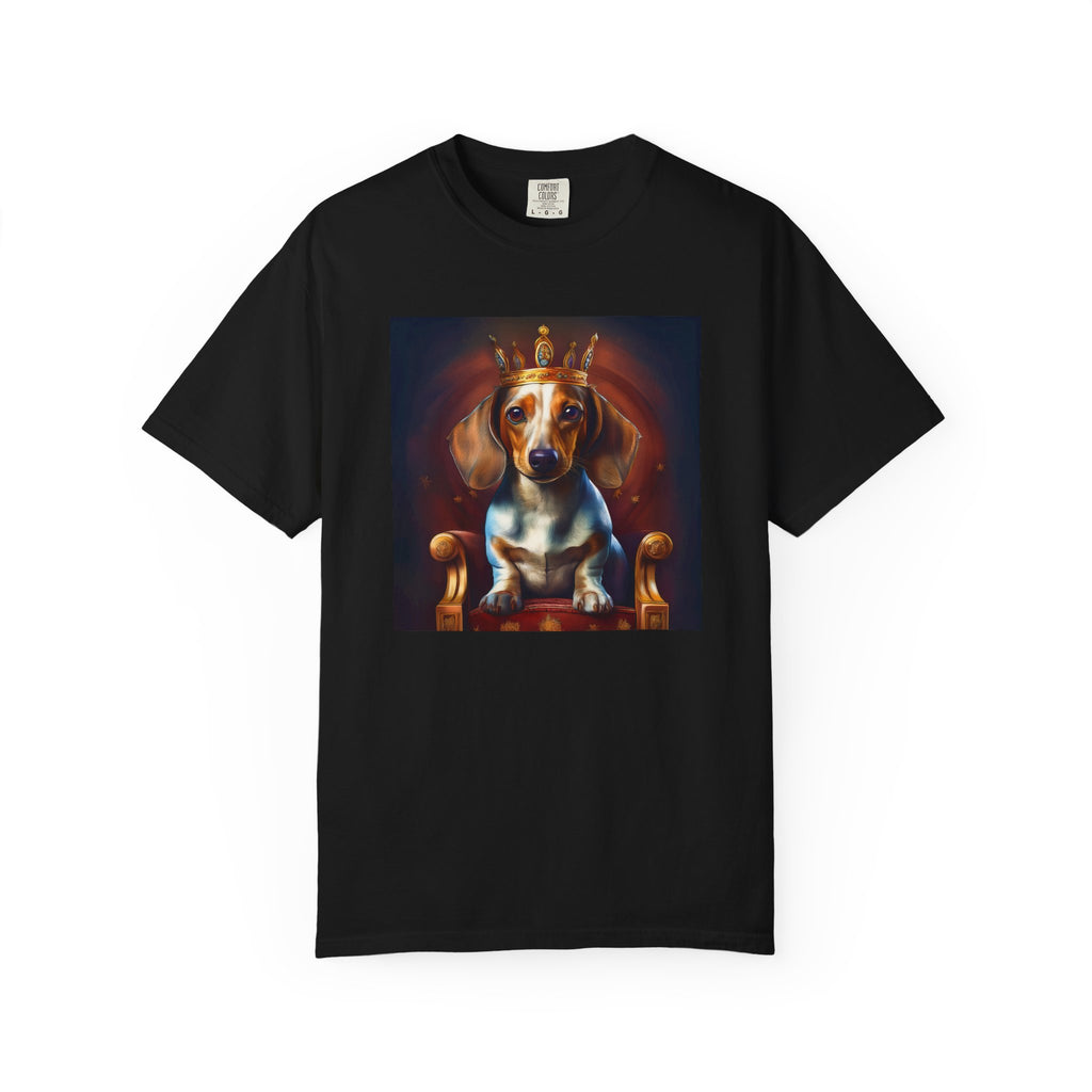 Dachshund Royal Unisex Garment-Dyed T-shirt