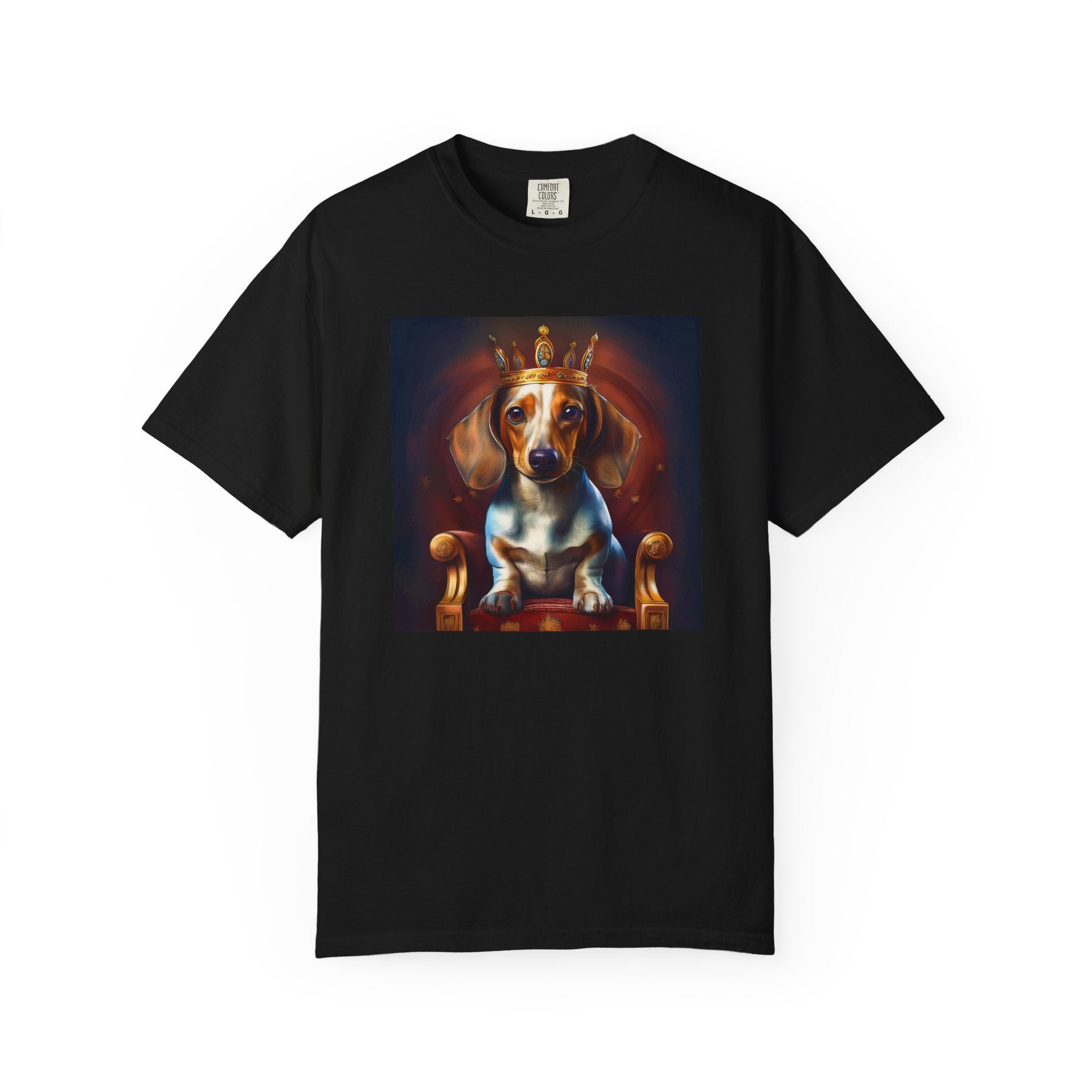 Dachshund Royal Unisex Garment-Dyed T-shirt