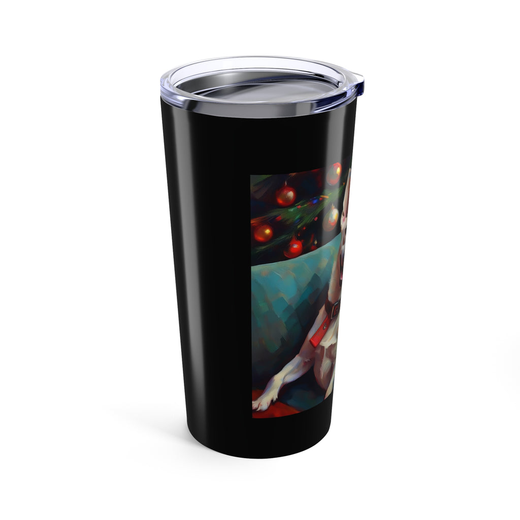 White Corgi Holiday II Tumbler 20oz