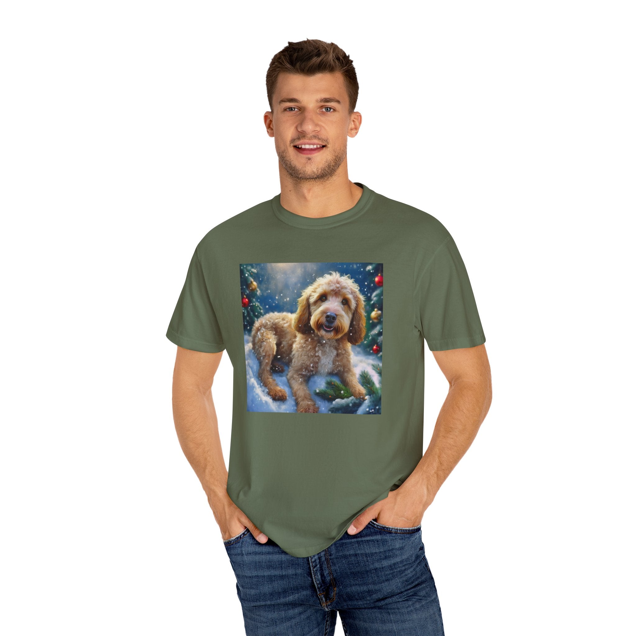 Doodle Holiday Unisex Garment-Dyed T-shirt