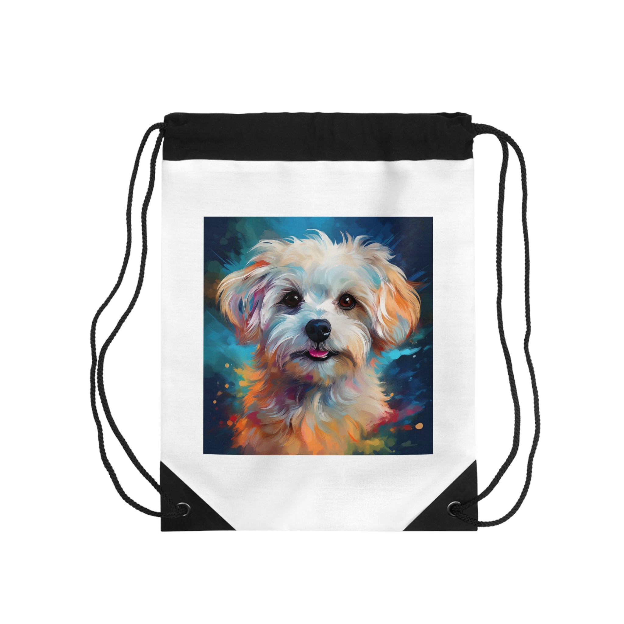 Maltese Drawstring Bag
