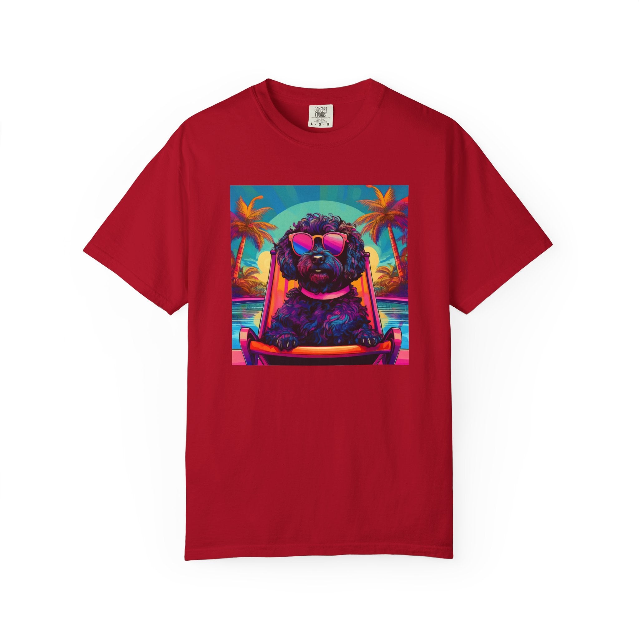 Doodle Poolside Unisex Garment-Dyed T-shirt