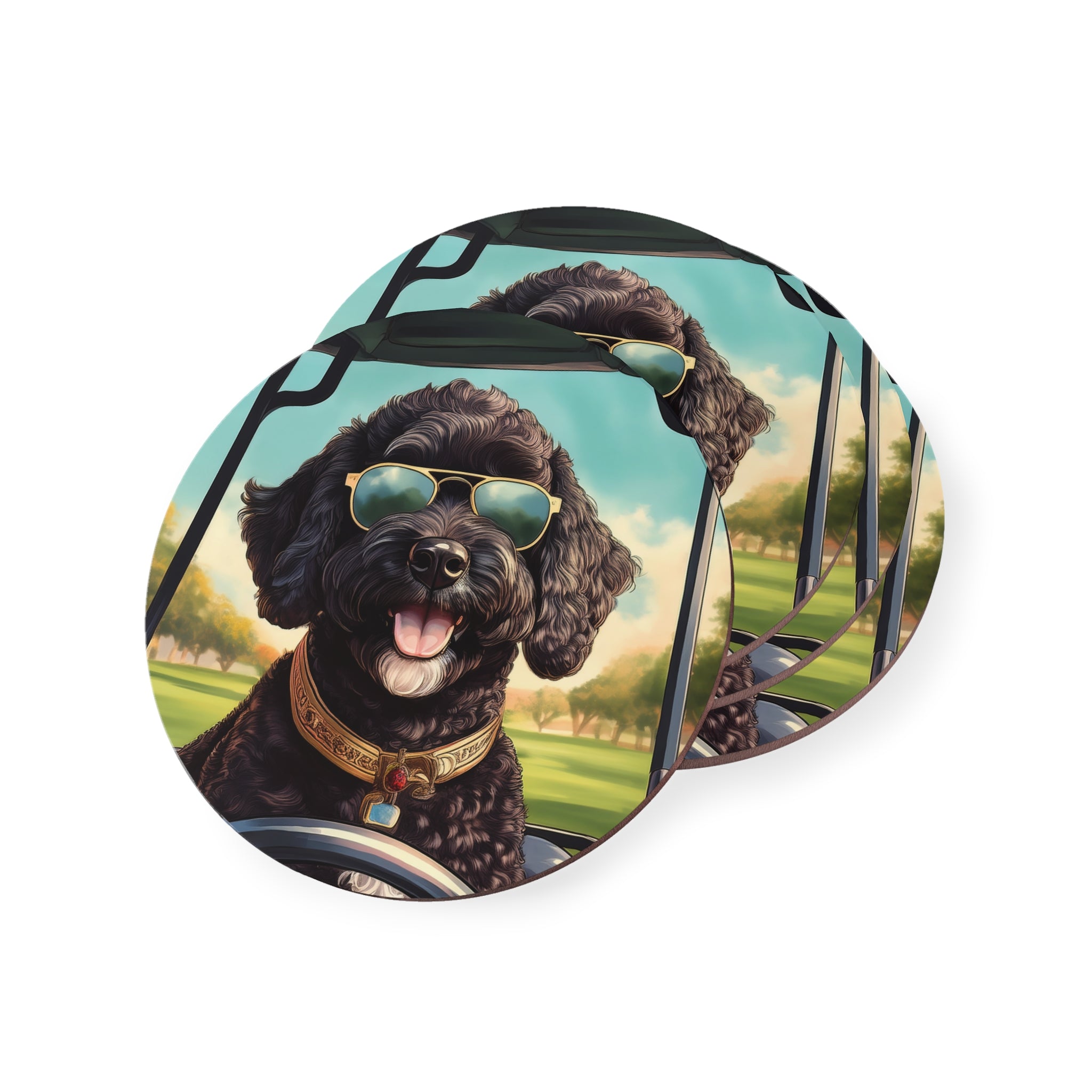 Doodle Golf Cart Coasters