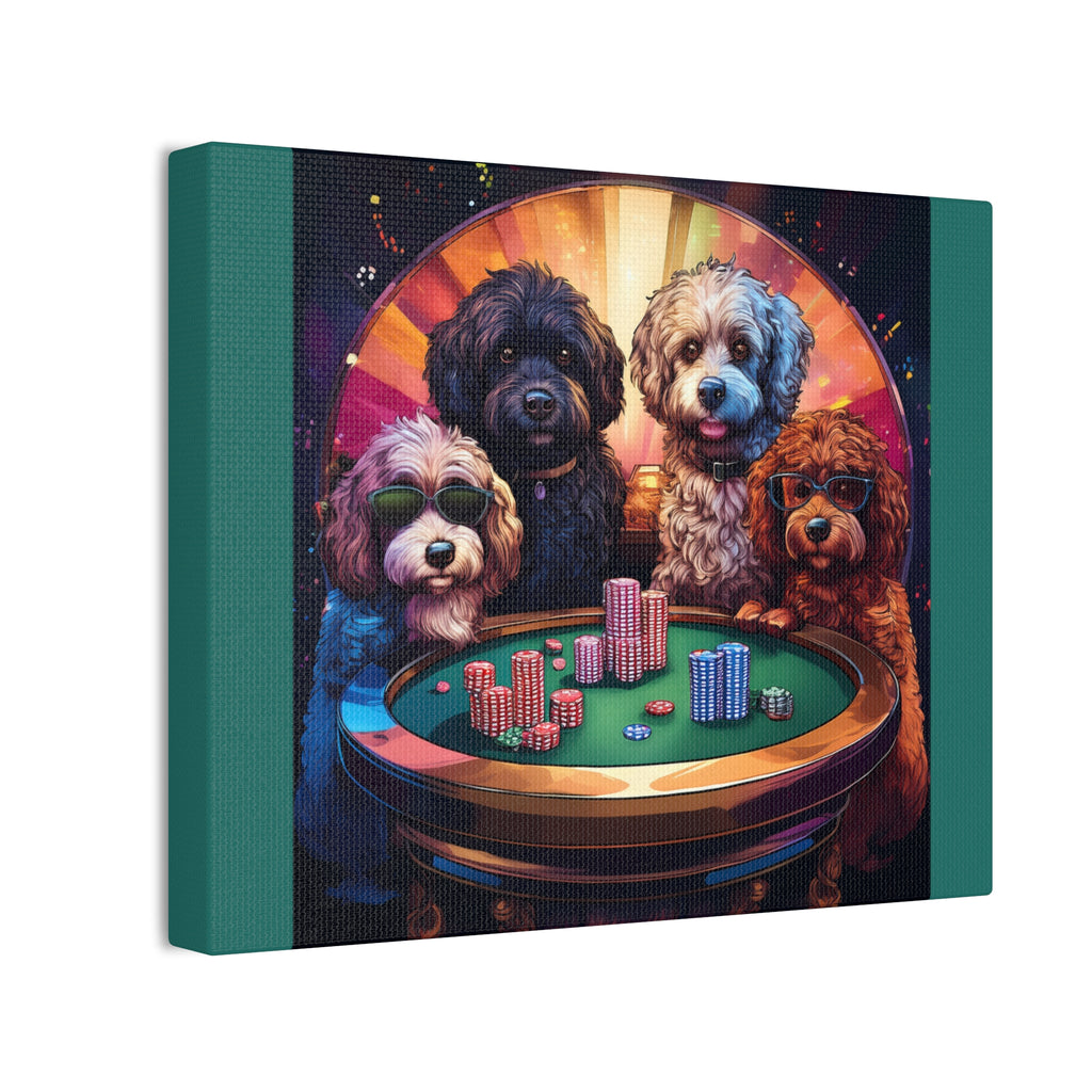 Doodle Poker Game Canvas Painting