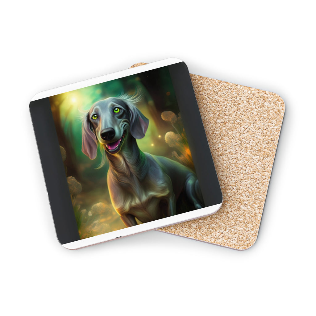 Silver Grey Dachshund Coonhound Coasters