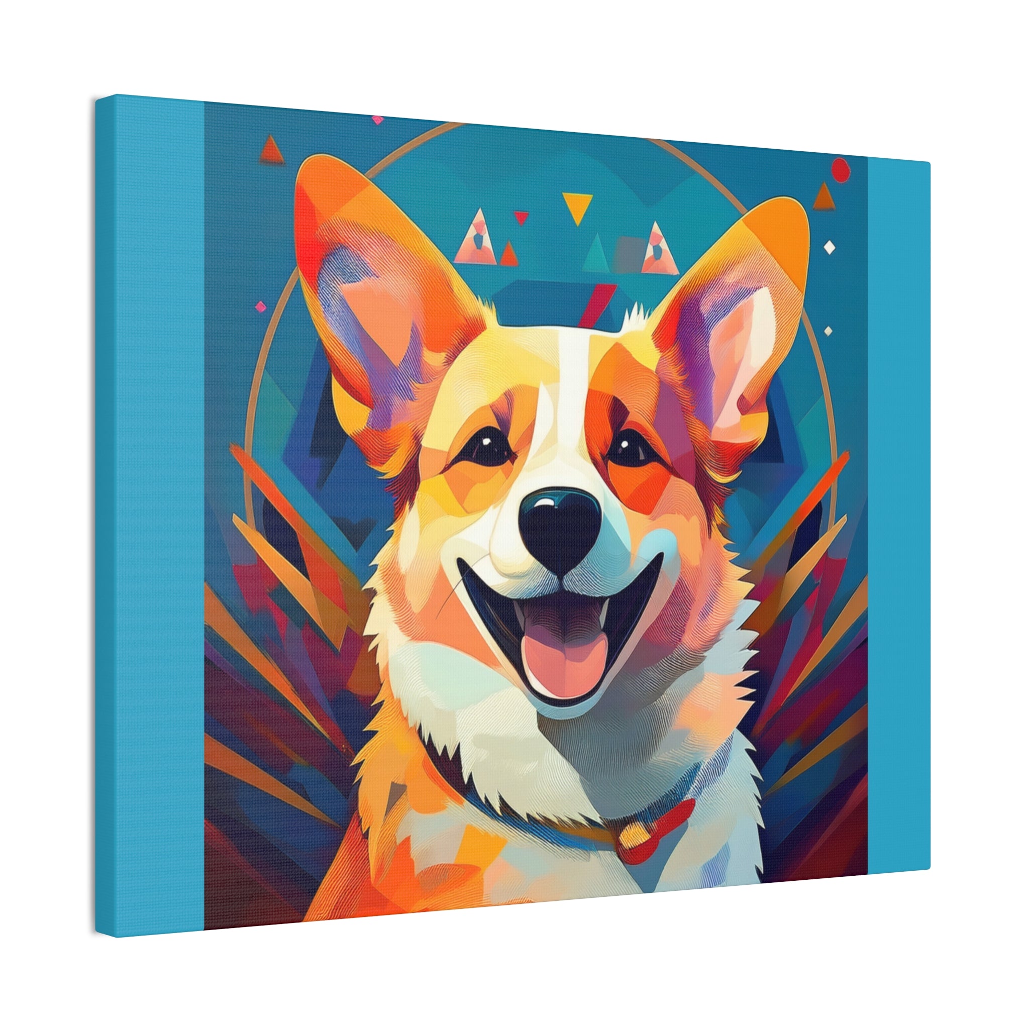 Corgi Canvas Painting