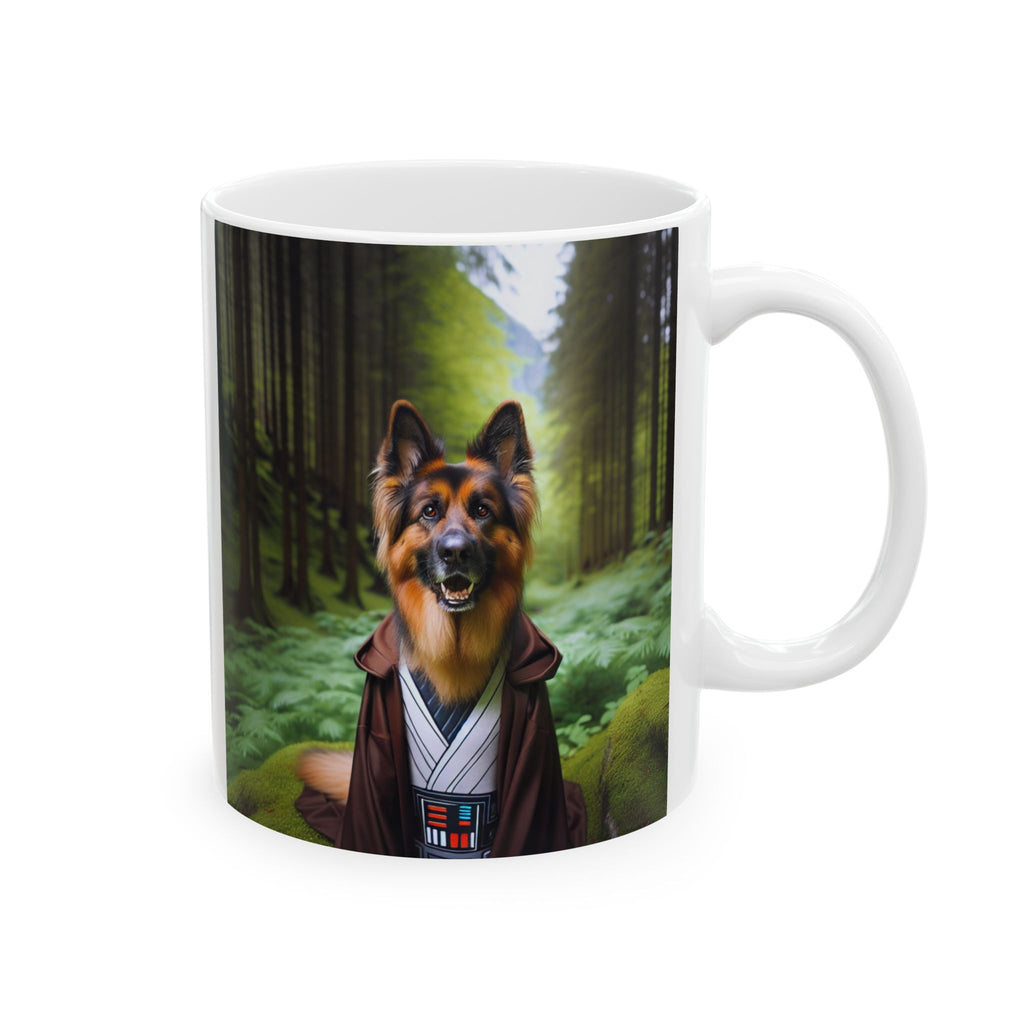 German Shepherd Forest Knight Ceramic Mug, (11oz, 15oz)