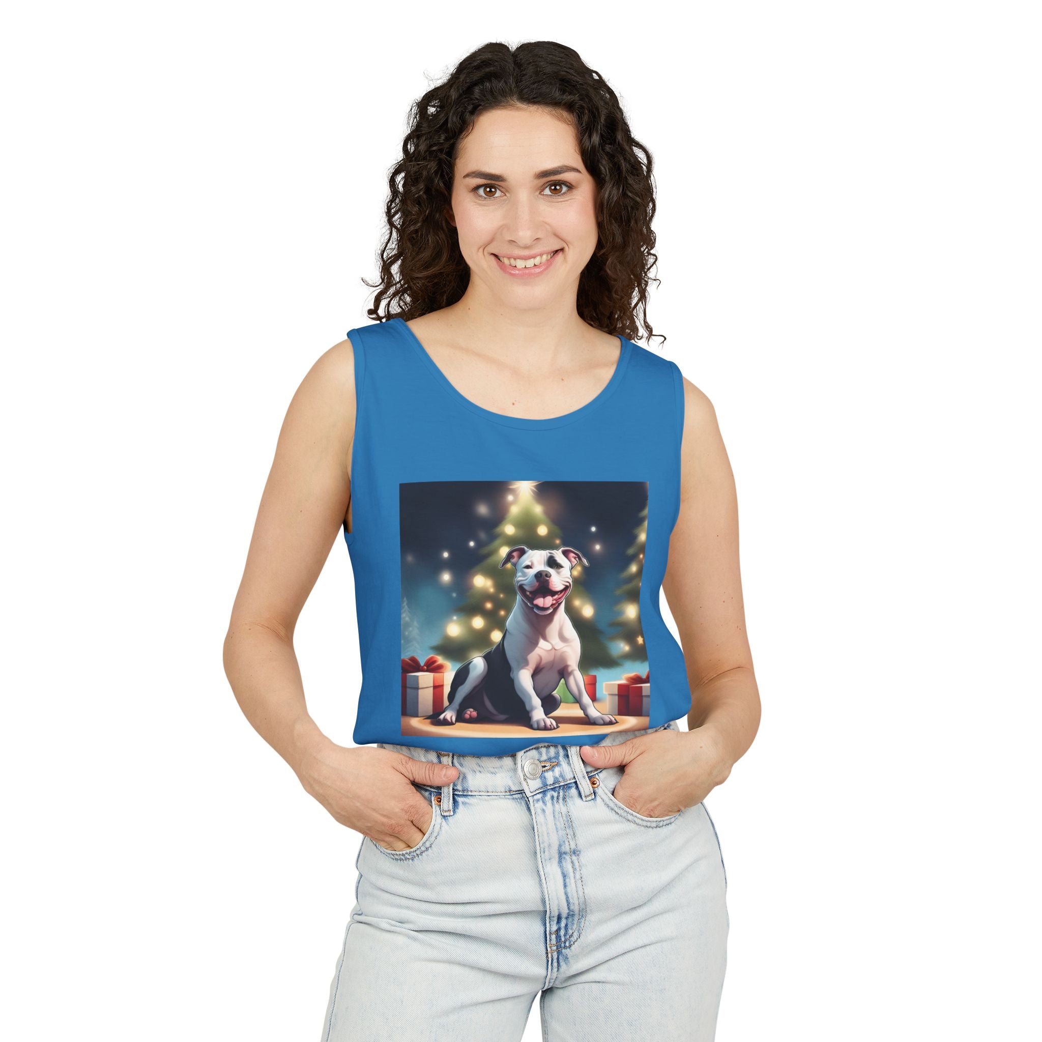 Pit Bull Holiday Unisex Tank Top