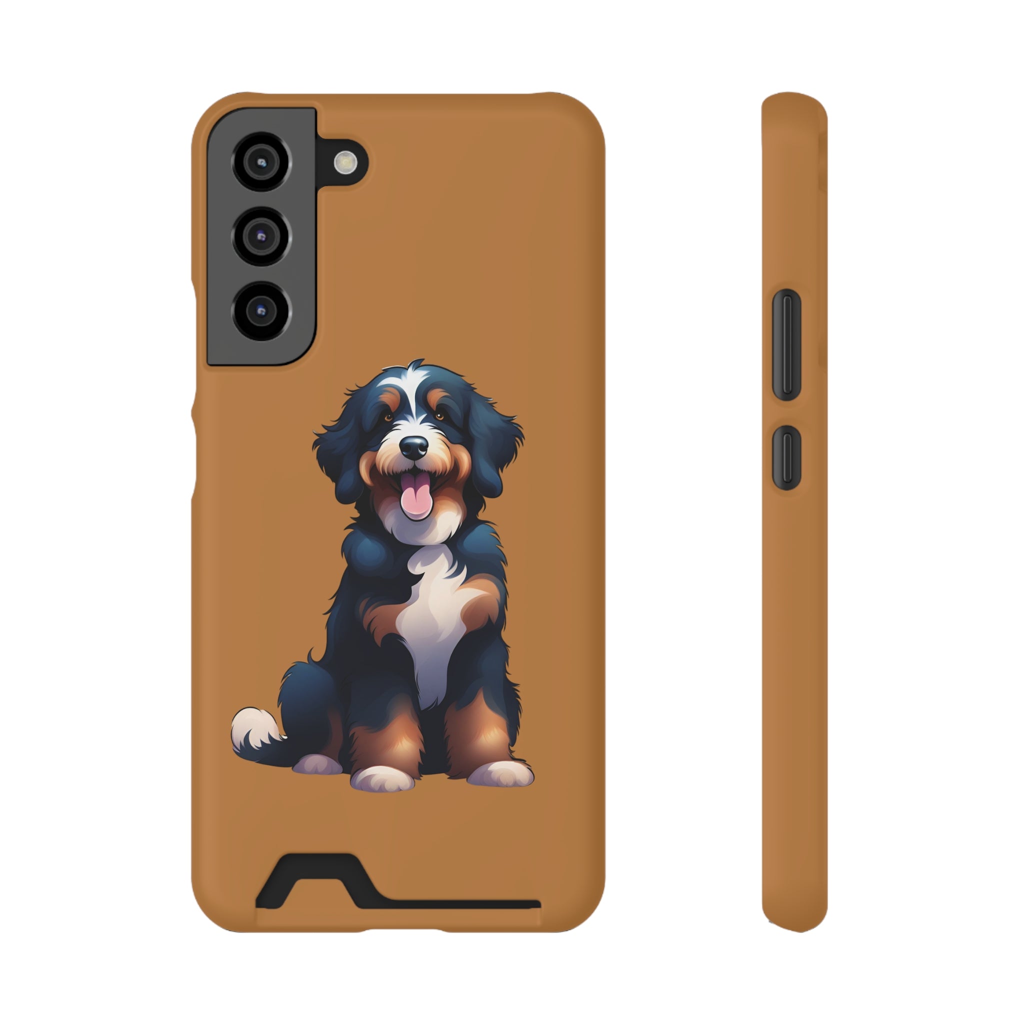 Bernie doodle Phone Case with Card Holder