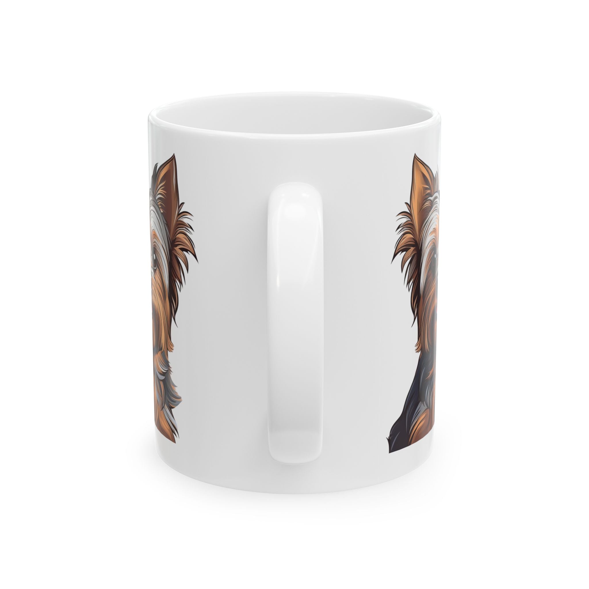 Yorkie Ceramic Mug, (11oz, 15oz)