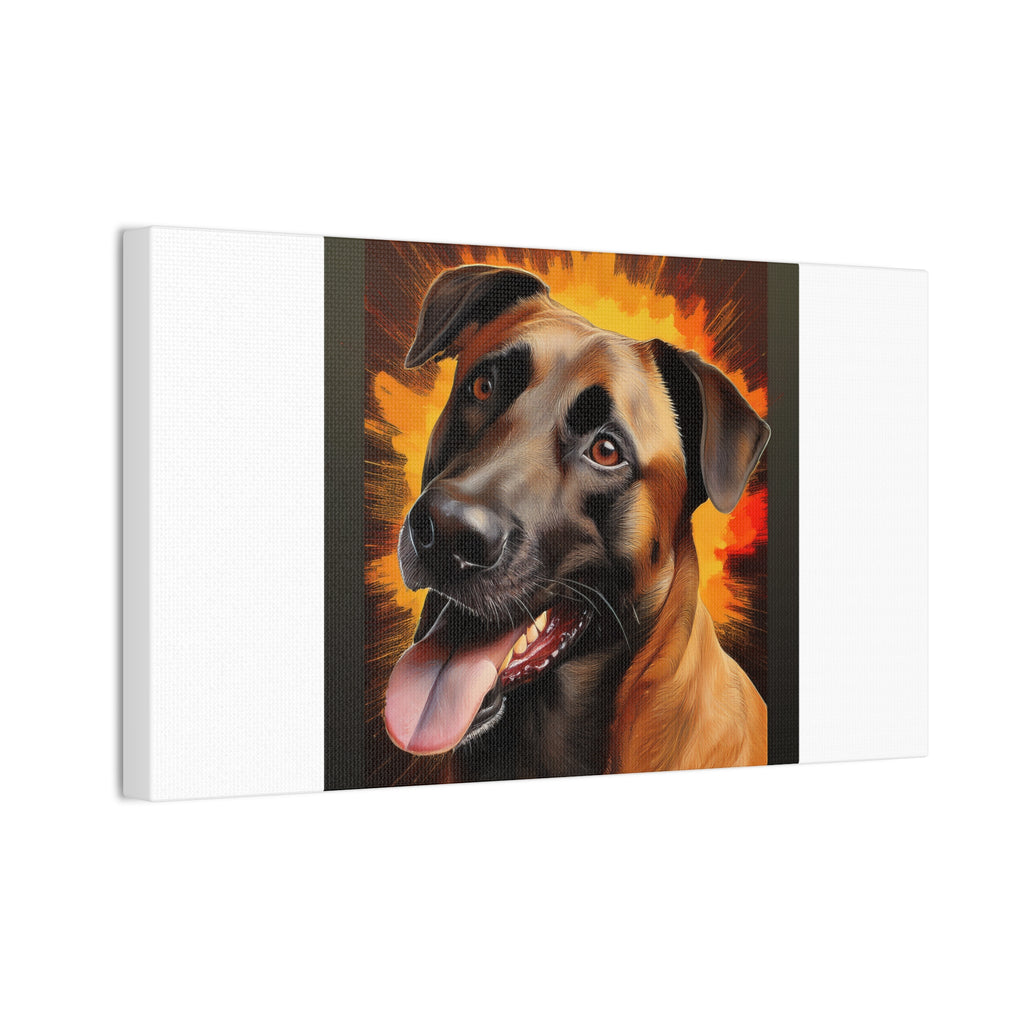 Belgian Malinois Shepherd Canvas Stretched, 0.75"