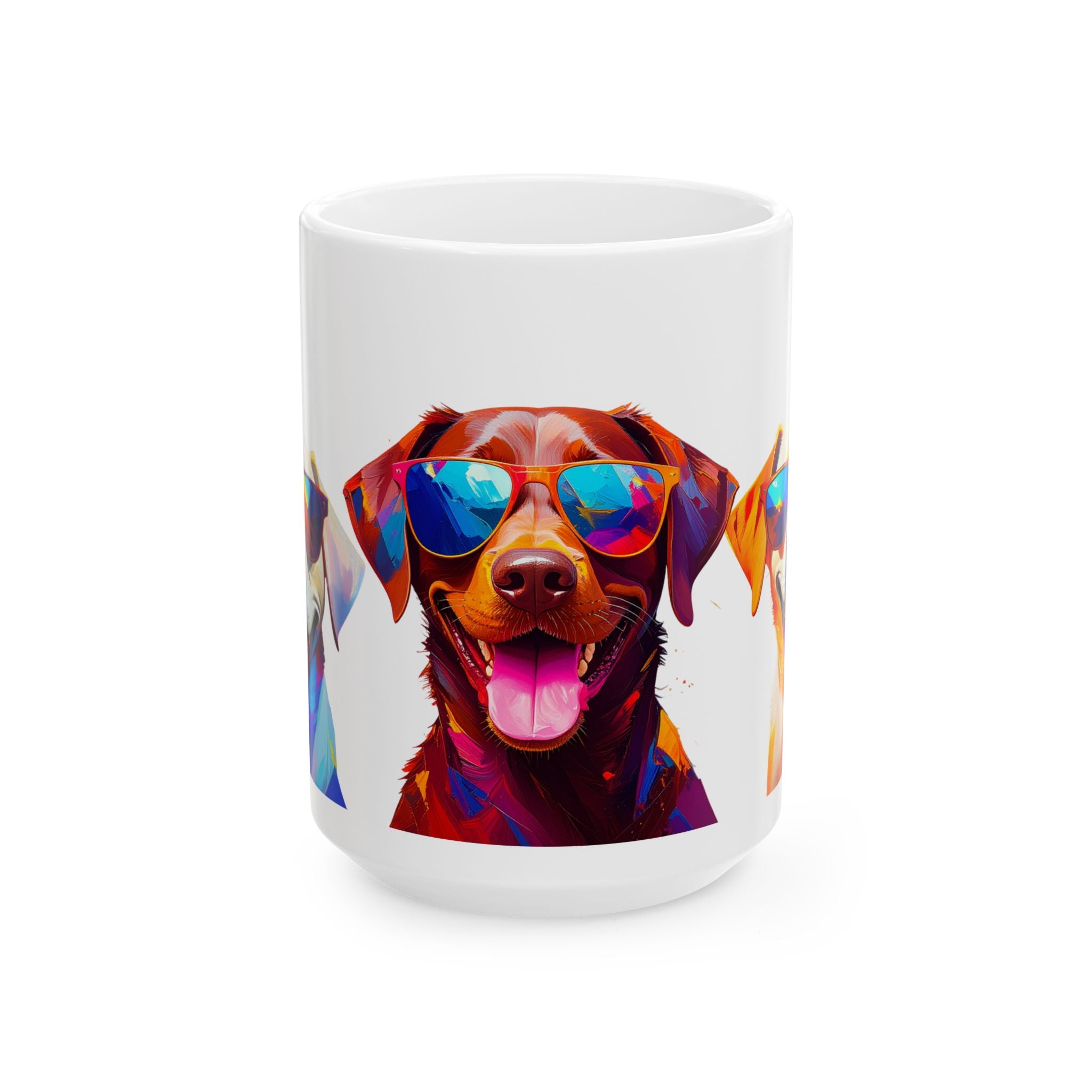 3 Labs Sunglasses Ceramic Mug, (11oz, 15oz)