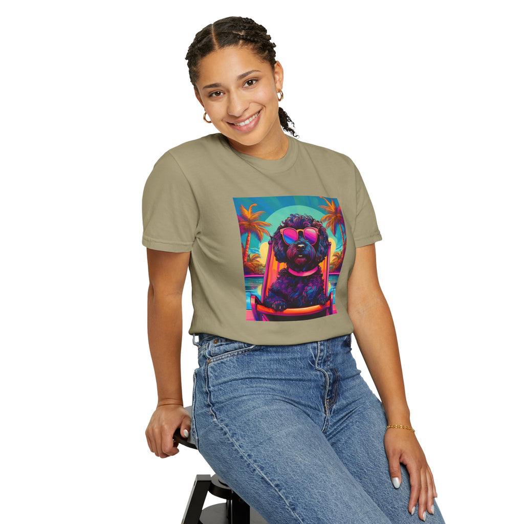 Doodle Poolside Unisex Garment-Dyed T-shirt