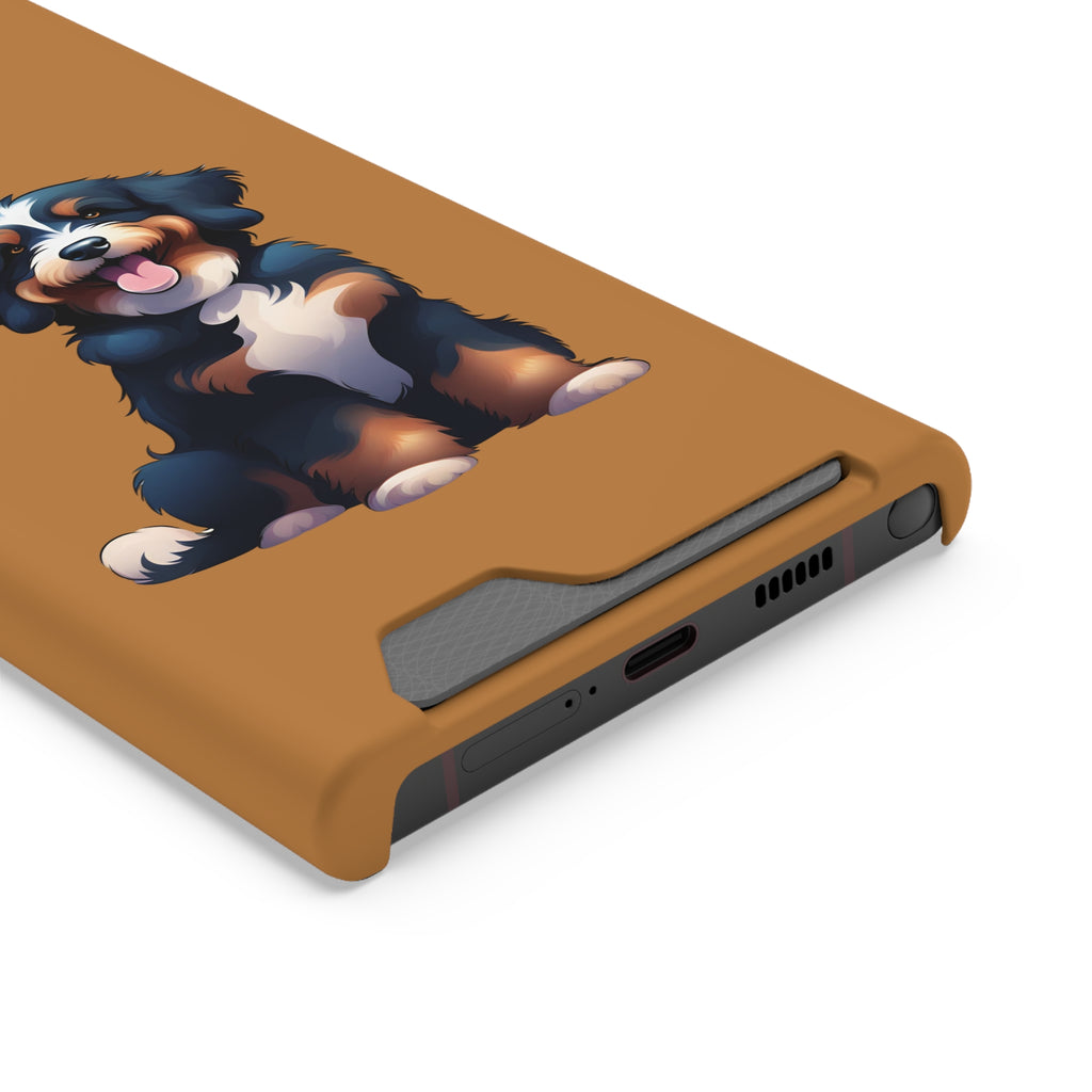 Bernie doodle Phone Case with Card Holder