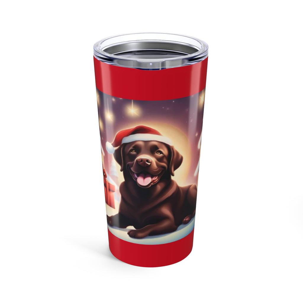 Chocolate Lab Holiday Tumbler 20oz