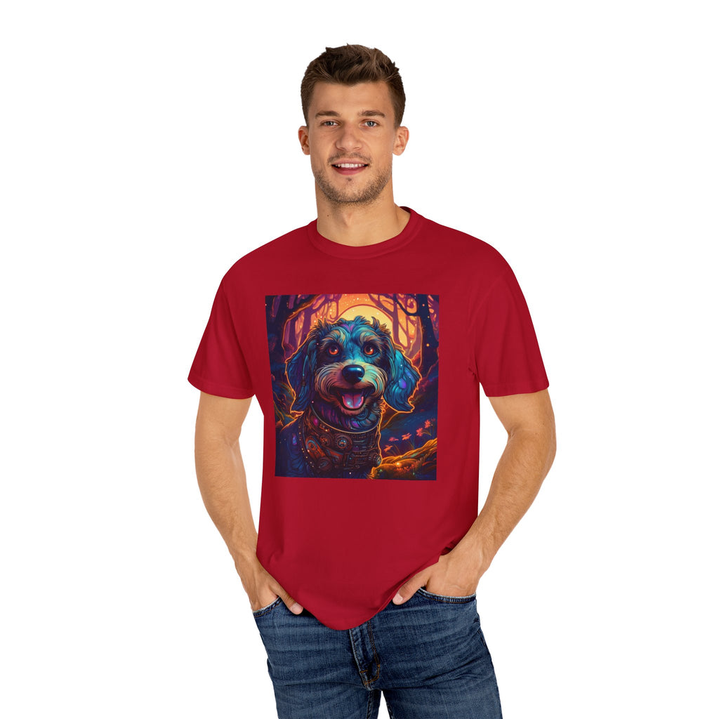 Steampunk Dachshund Unisex Garment-Dyed T-shirt