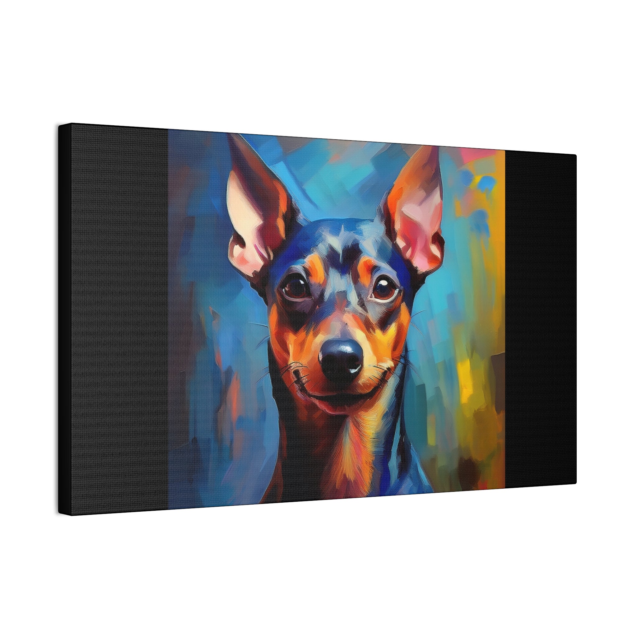 Miniature Pinscher Canvas Stretched, 0.75"