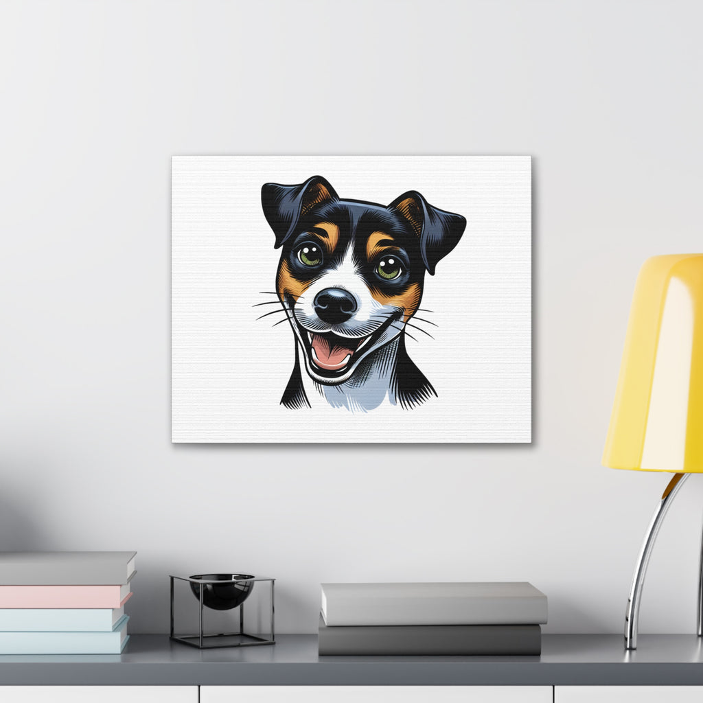 Jack Russel Canvas Stretched, 0.75"
