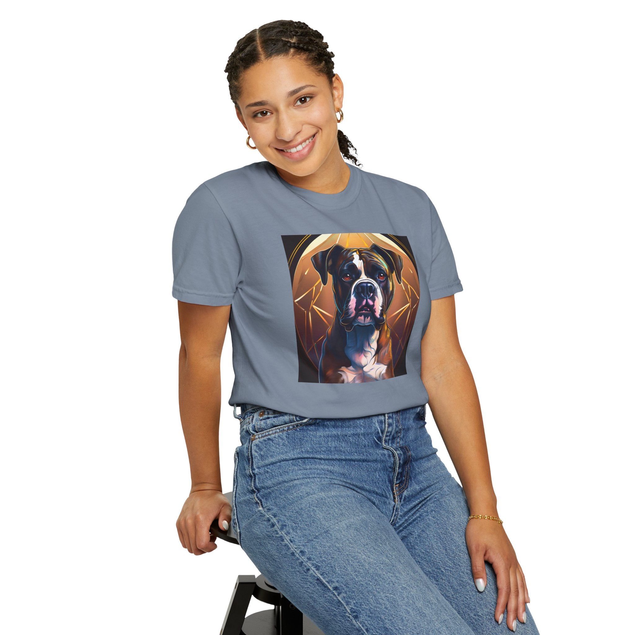 Brindle Gold Boxer Unisex Garment-Dyed T-shirt