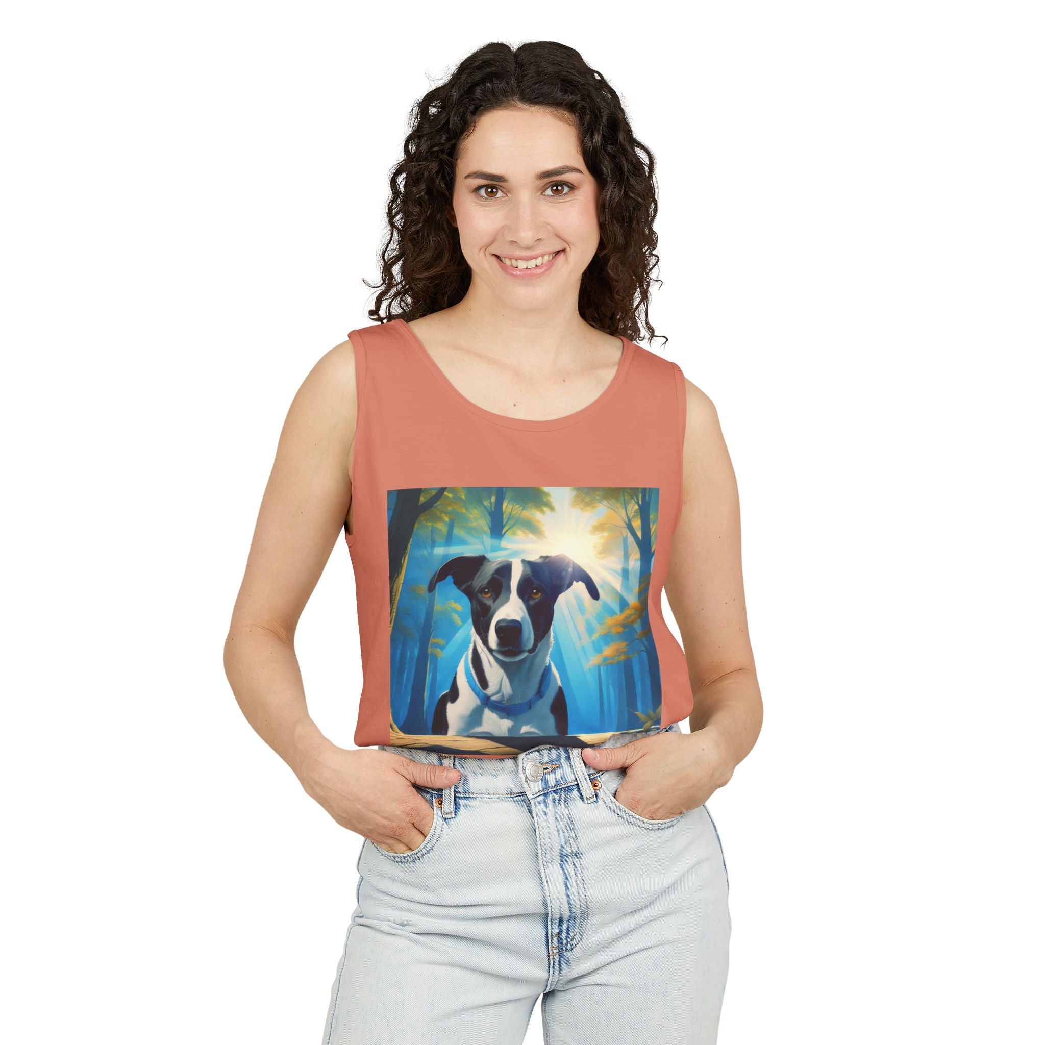 Coonhound Forest Unisex Tank Top