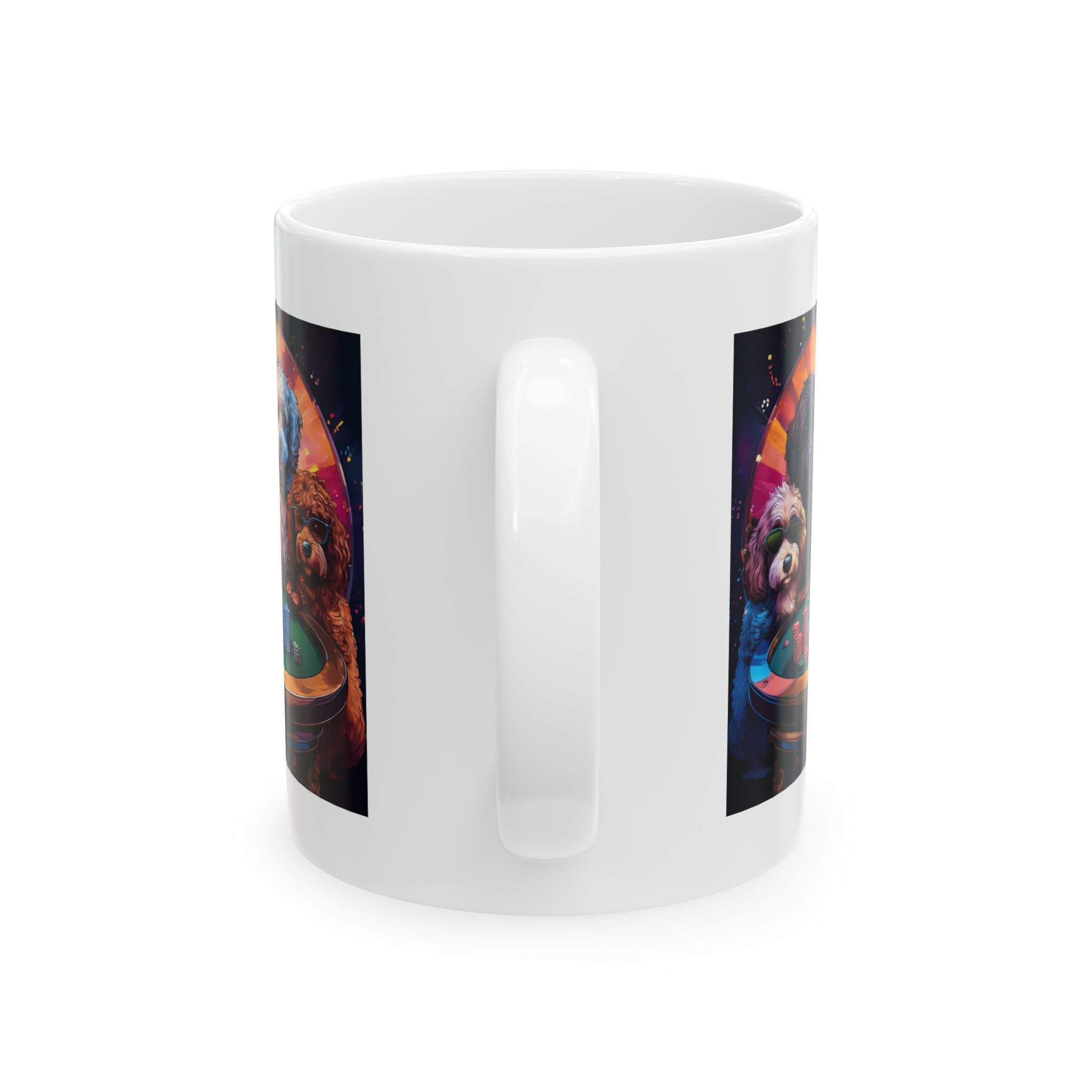 Doodle Poker Game Ceramic Mug, (11oz, 15oz)