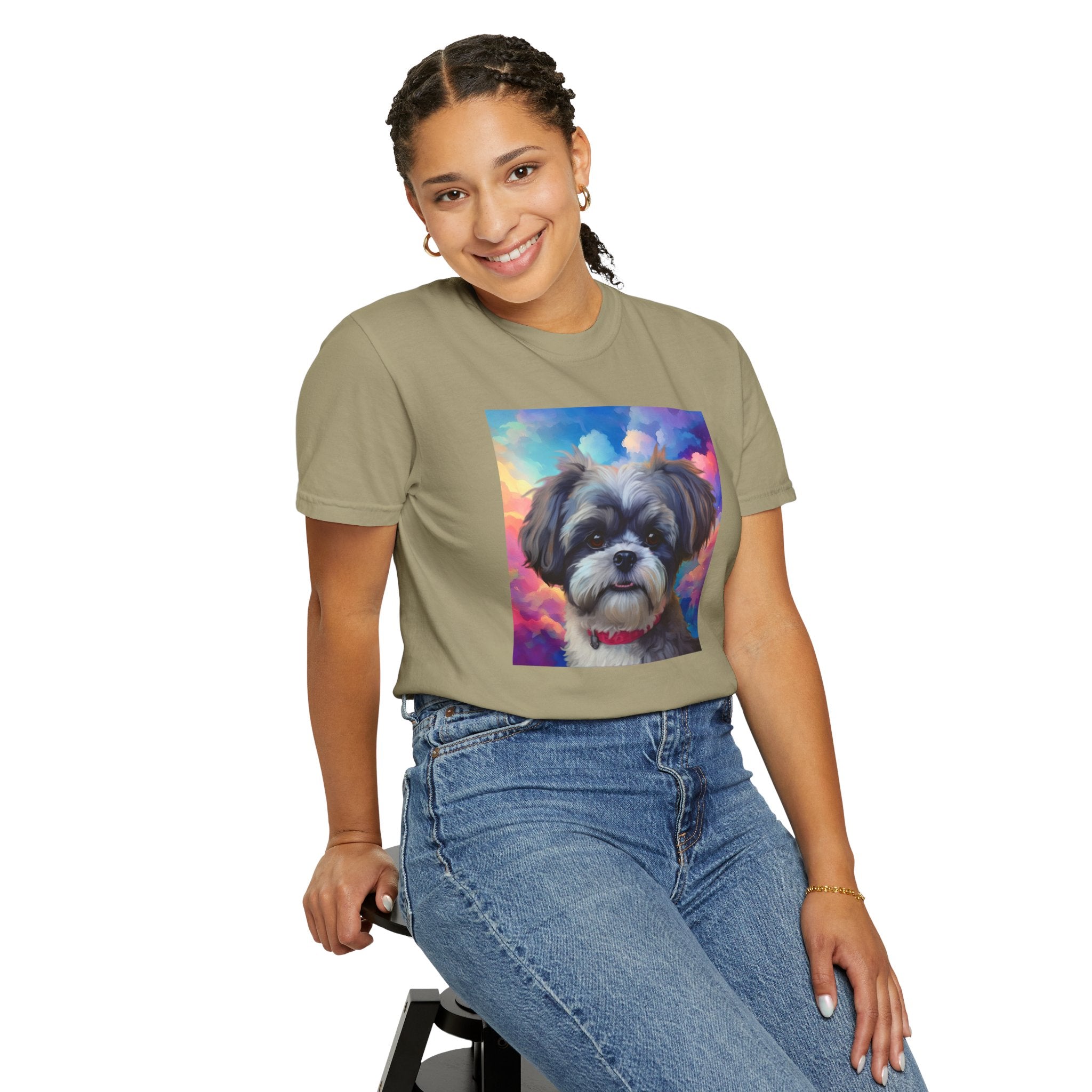 Shih Tzu Unisex Garment-Dyed T-shirt