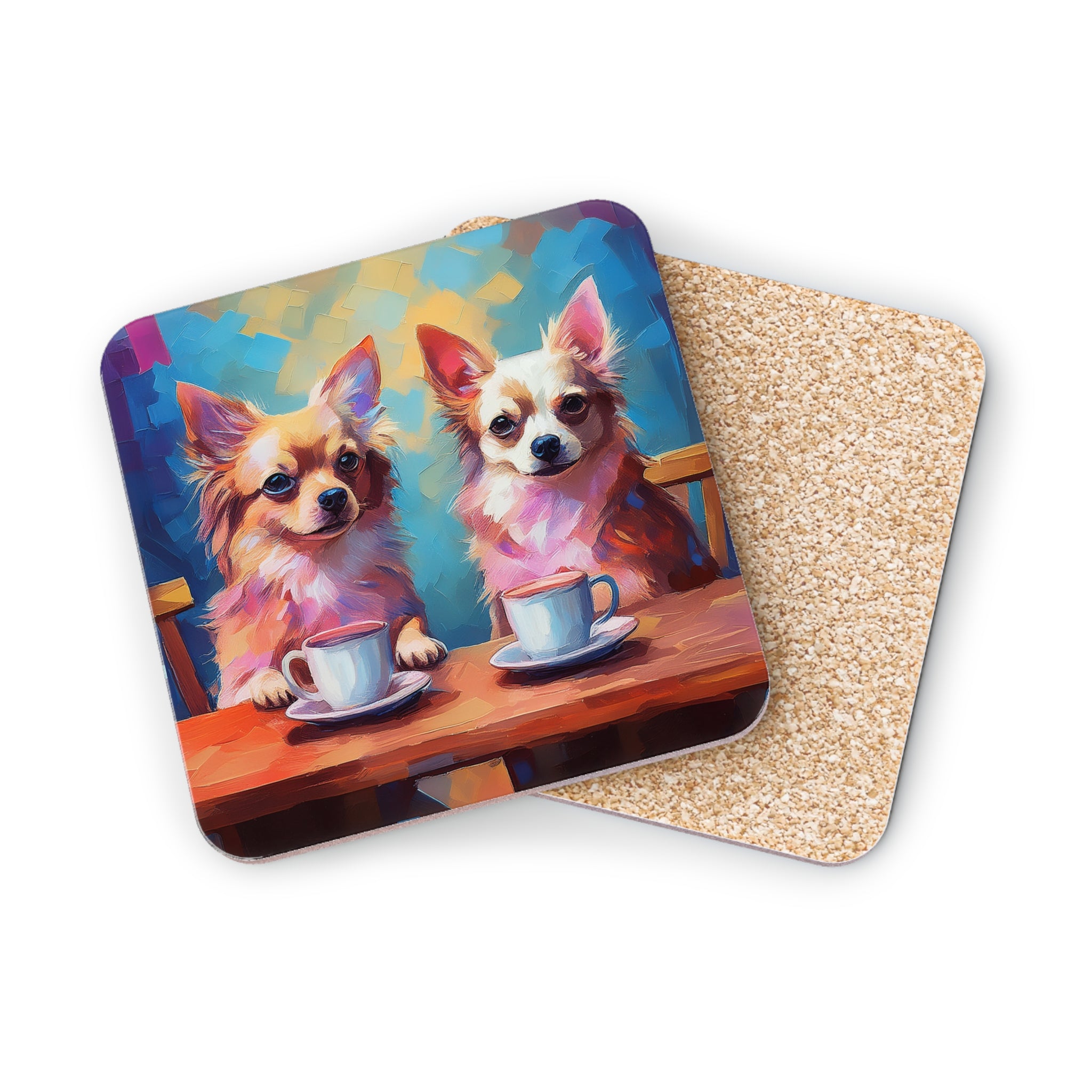 Cafe con Chihuahua Coasters