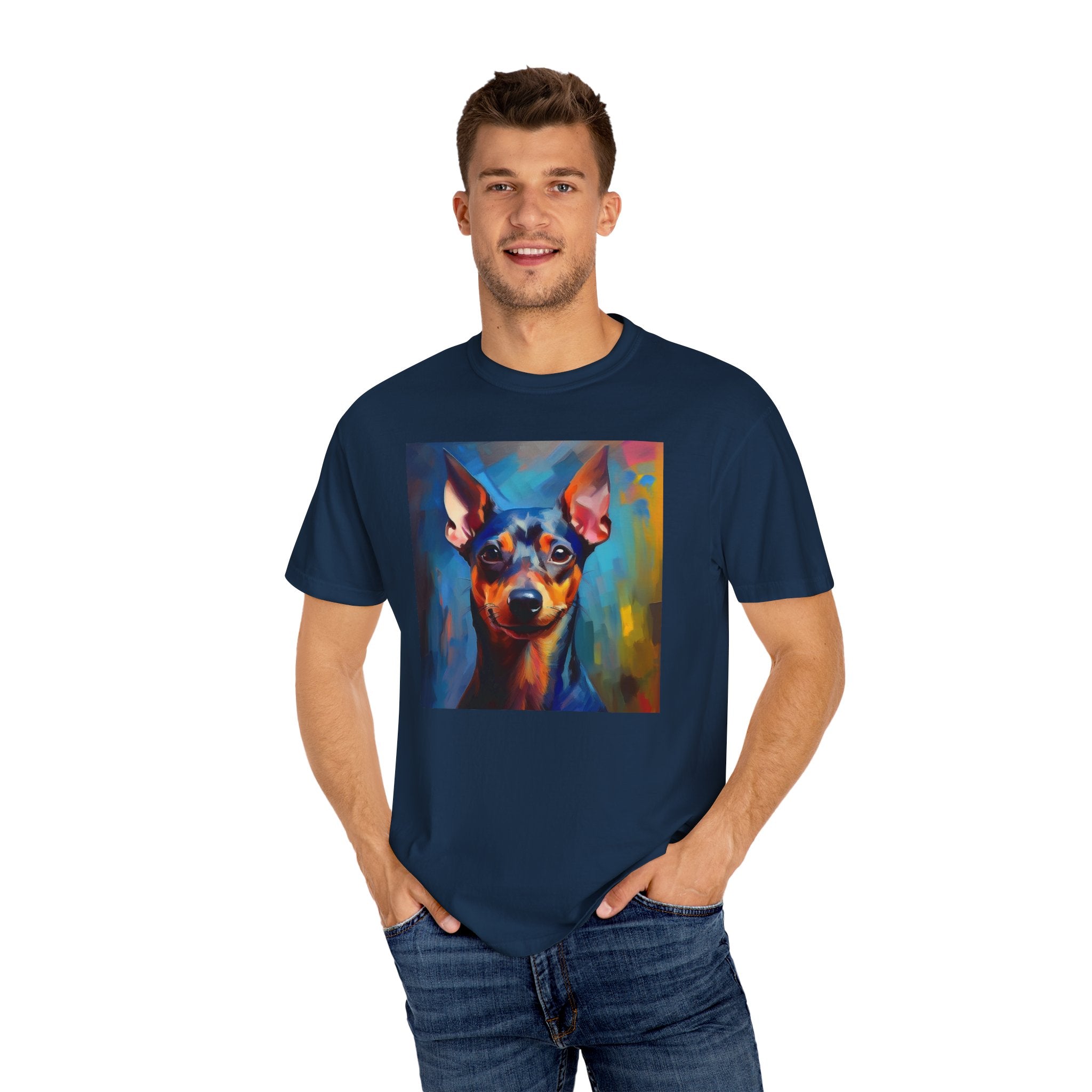 Miniature Pinscher Unisex Garment-Dyed T-shirt