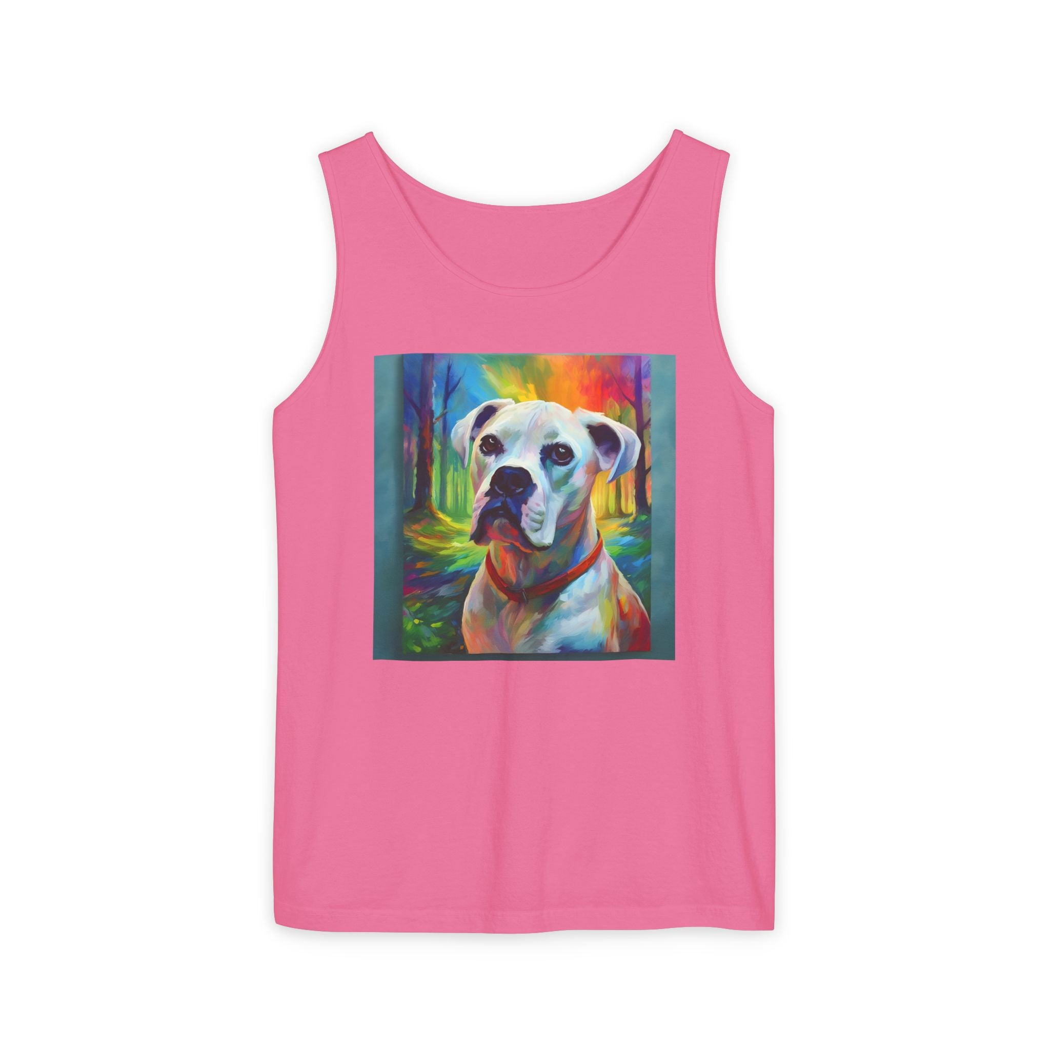 Boxer Rainbow Sky Unisex Tank Top
