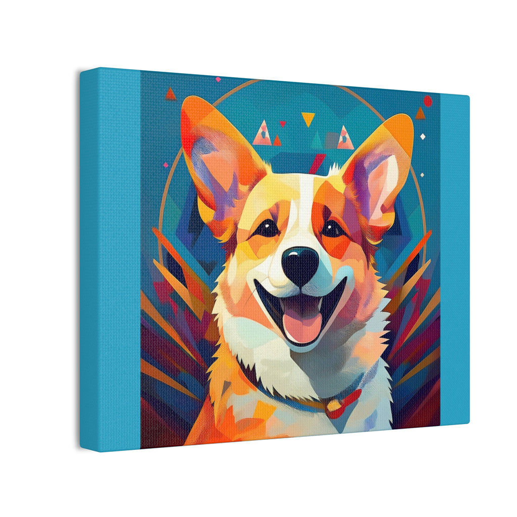 Corgi Canvas Painting