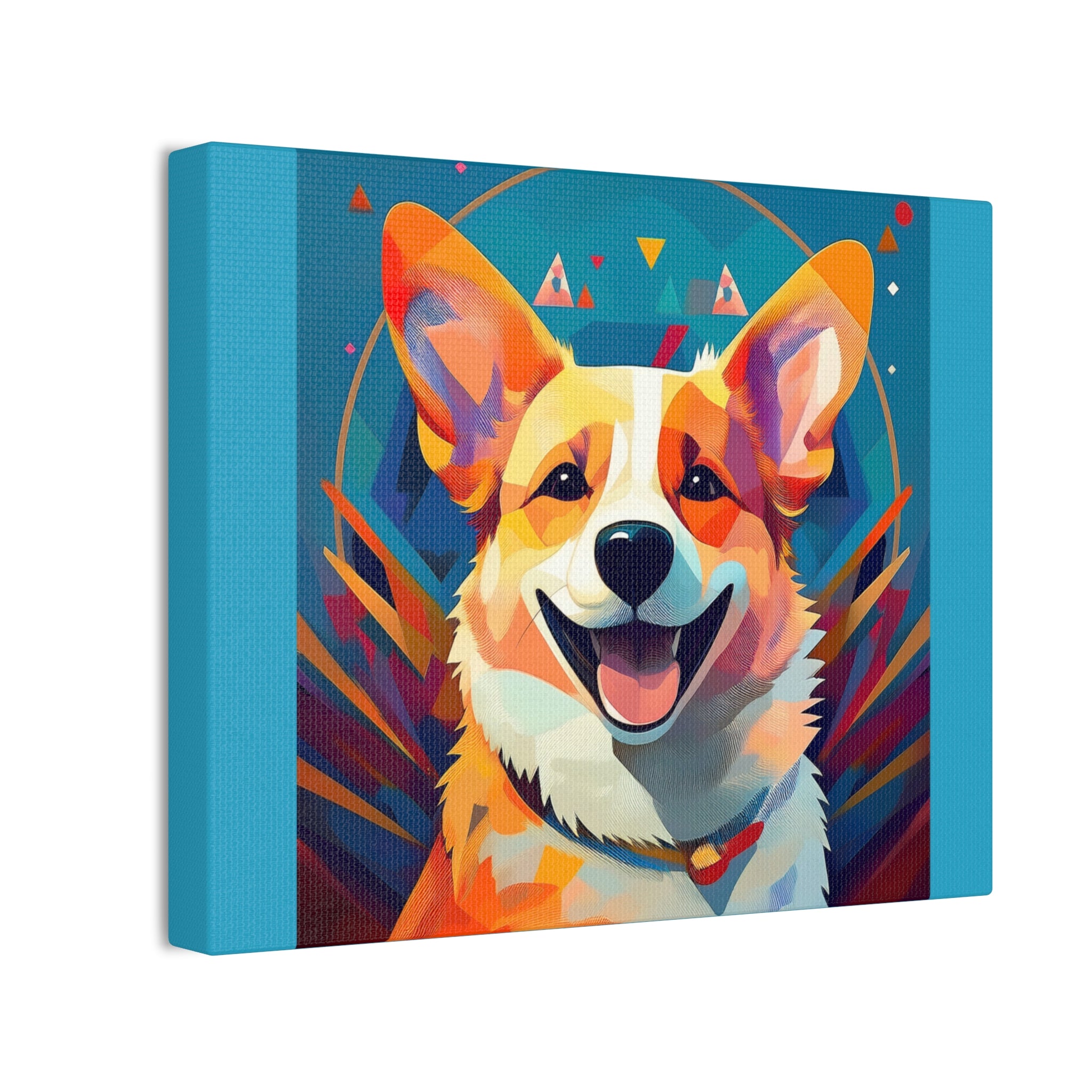 Corgi Canvas Painting