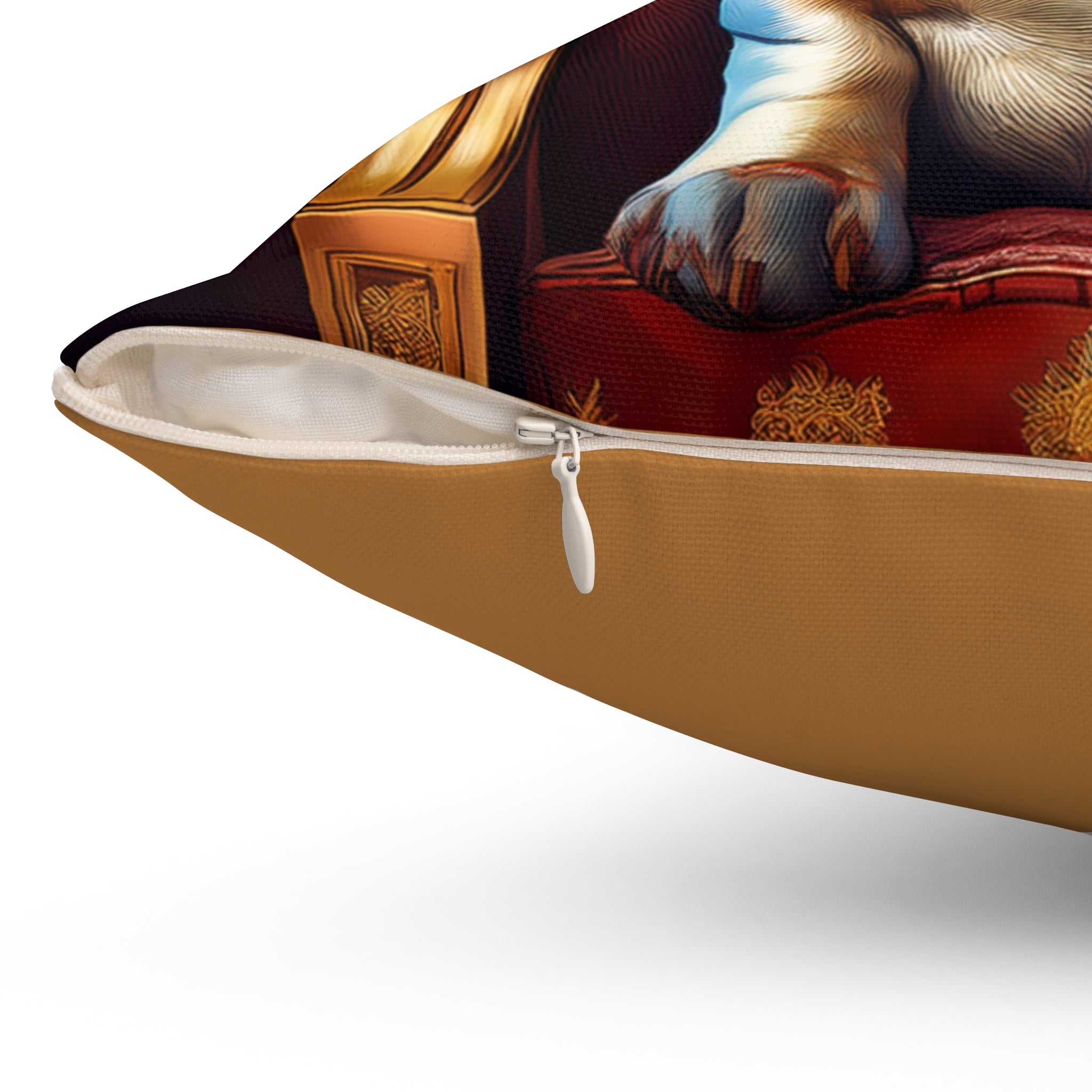 Dachshund Royal Polyester Square Pillow