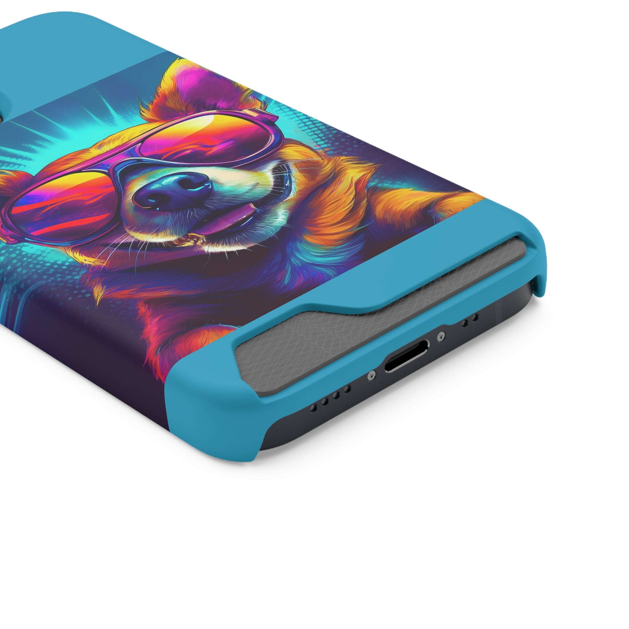 Chihuahua Cool Sunglasses Phone Case with Card Holder