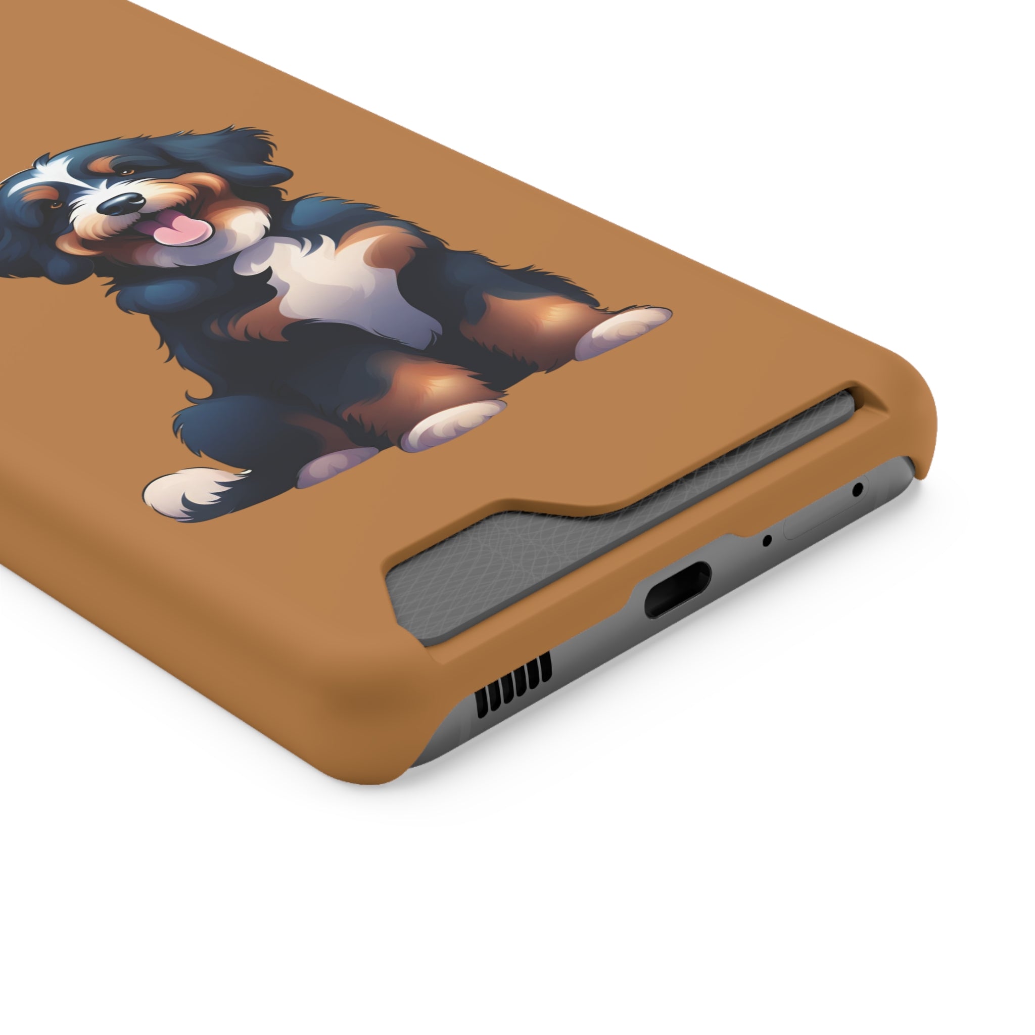 Bernie doodle Phone Case with Card Holder
