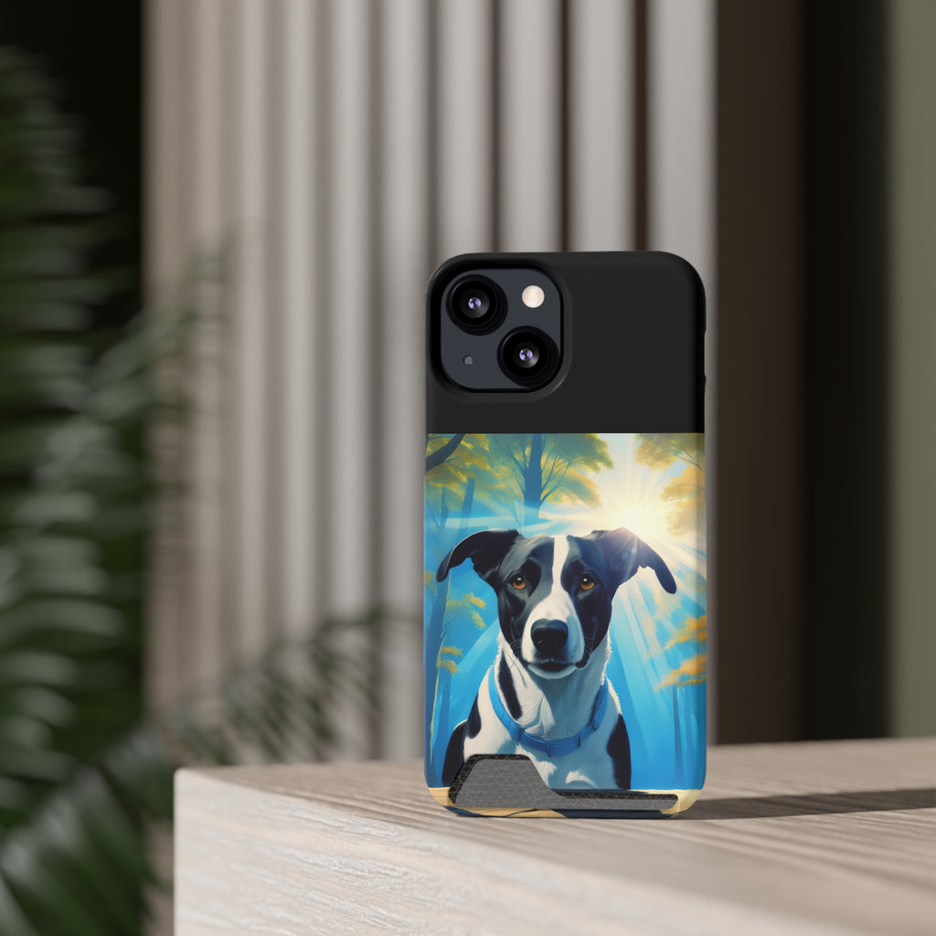 Coonhound Forest Phone Case with Card Holder