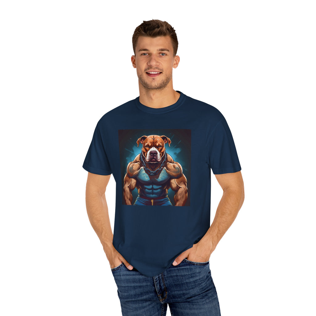 Pitbull Body Builder Unisex Garment-Dyed T-shirt