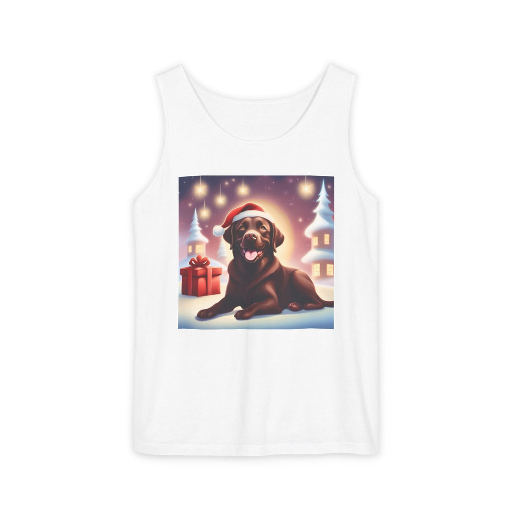 Chocolate Lab Holiday Unisex Tank Top