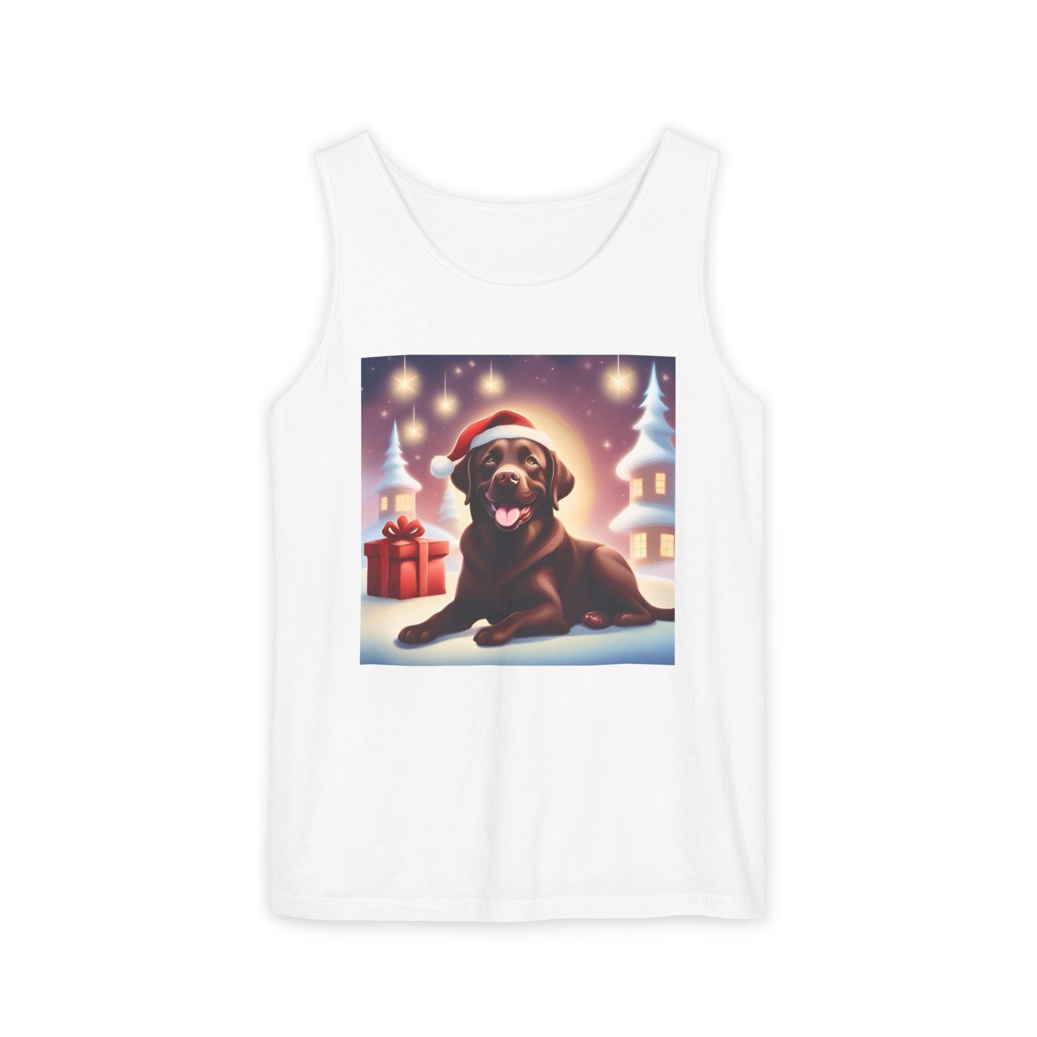 Chocolate Lab Holiday Unisex Tank Top