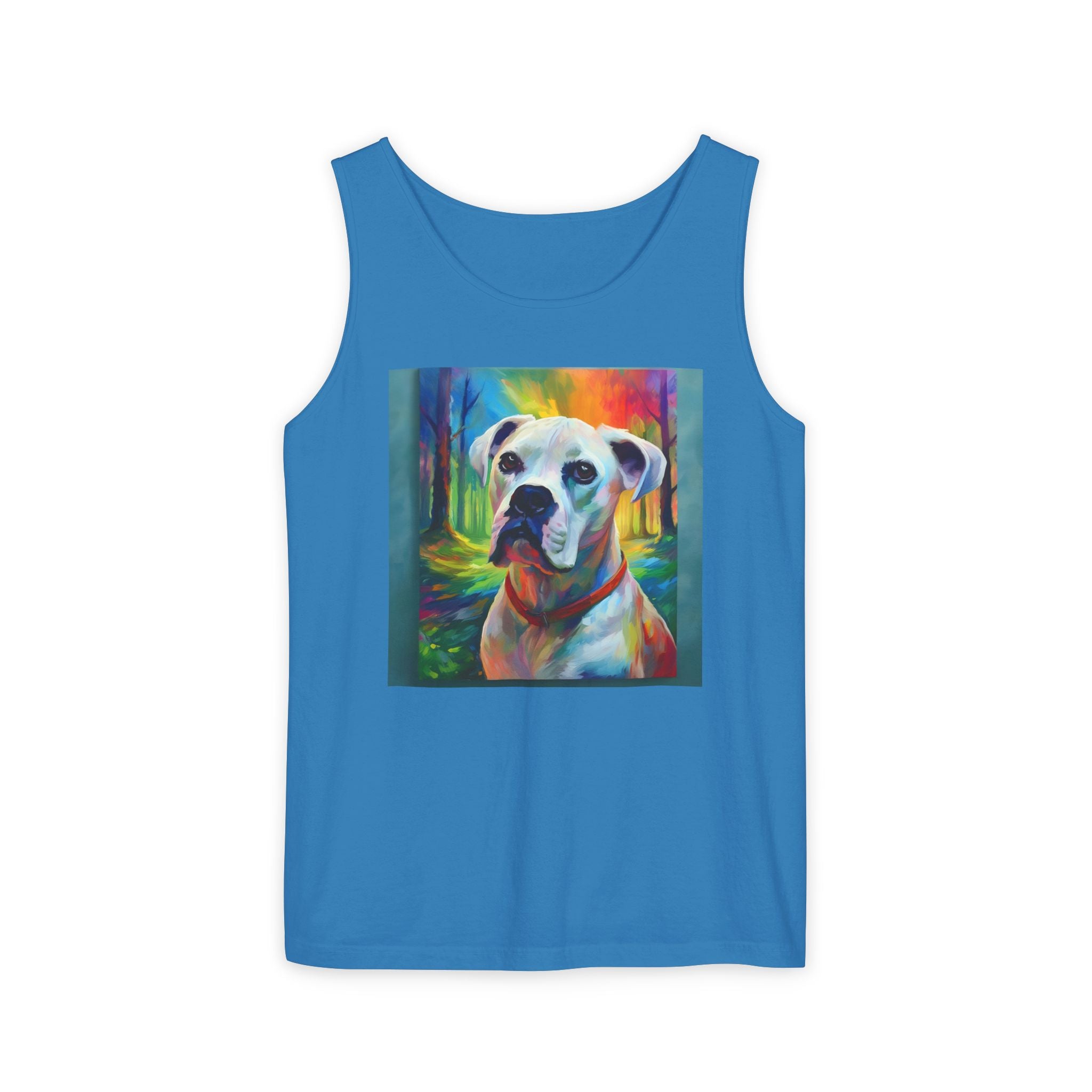 Boxer Rainbow Sky Unisex Tank Top