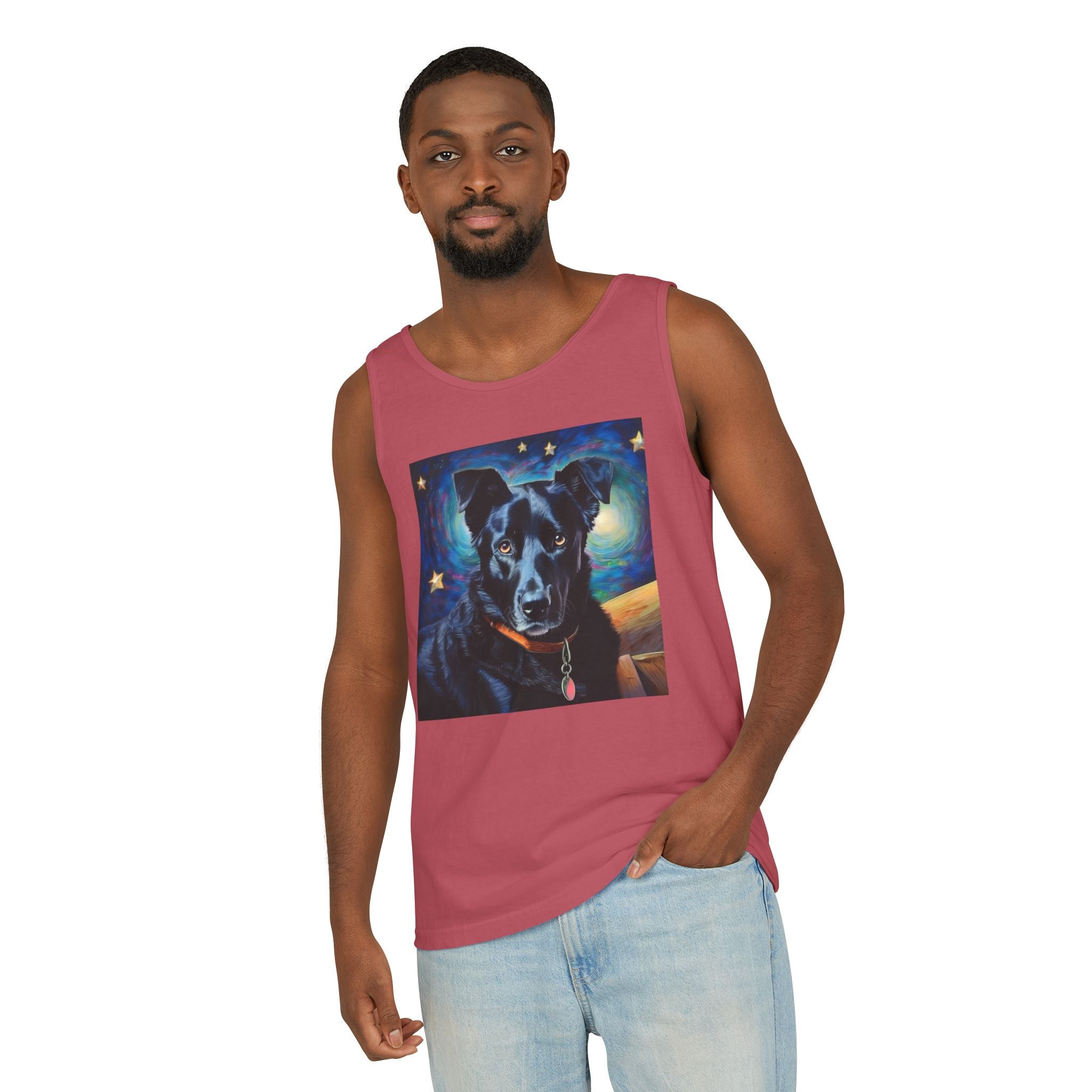 Black Shepherd Lab Stary Night Unisex Tank Top