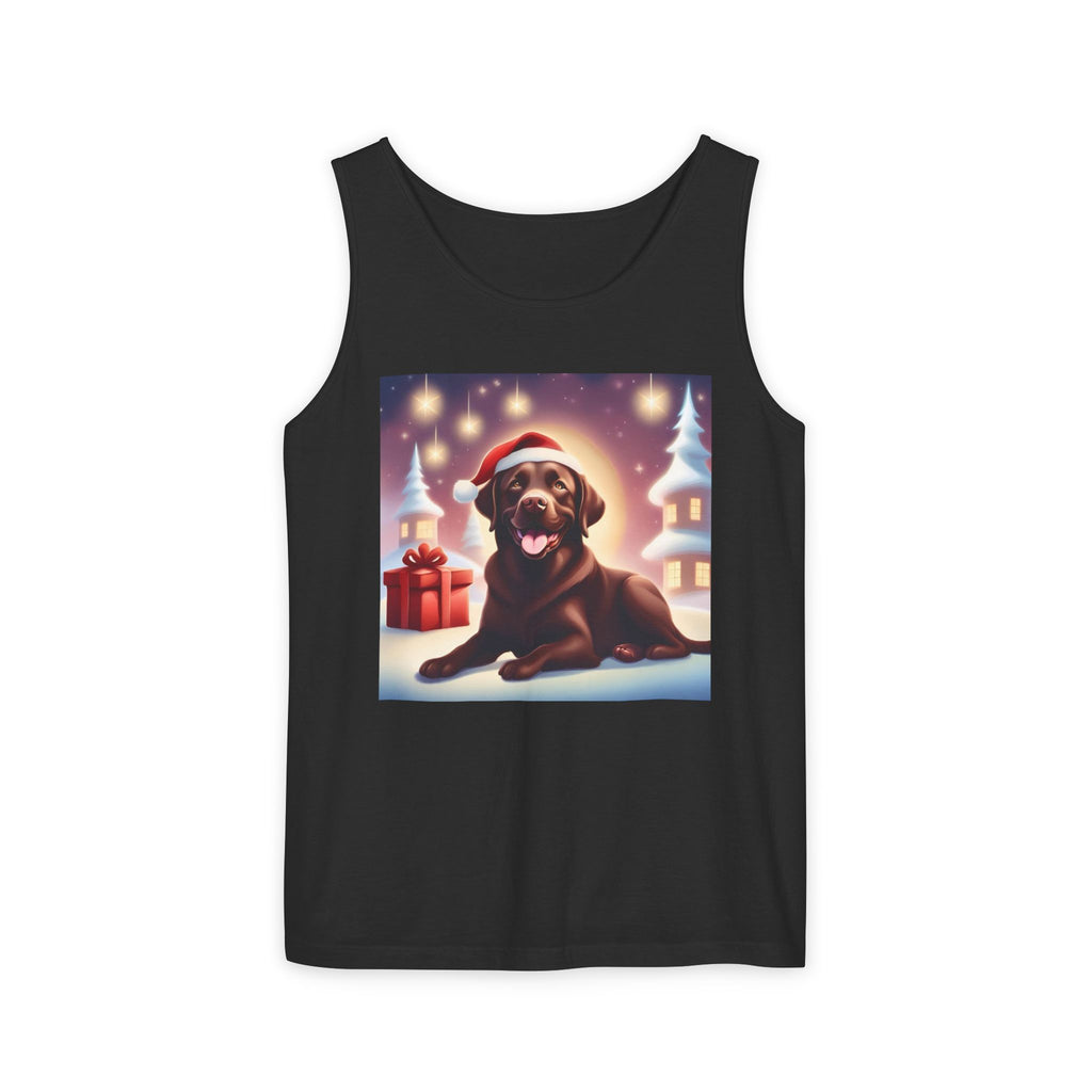 Chocolate Lab Holiday Unisex Tank Top