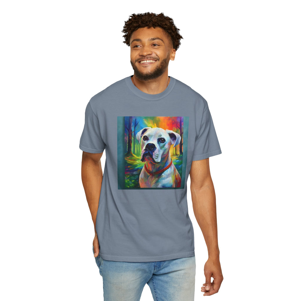Boxer Rainbow Sky Unisex Garment-Dyed T-shirt