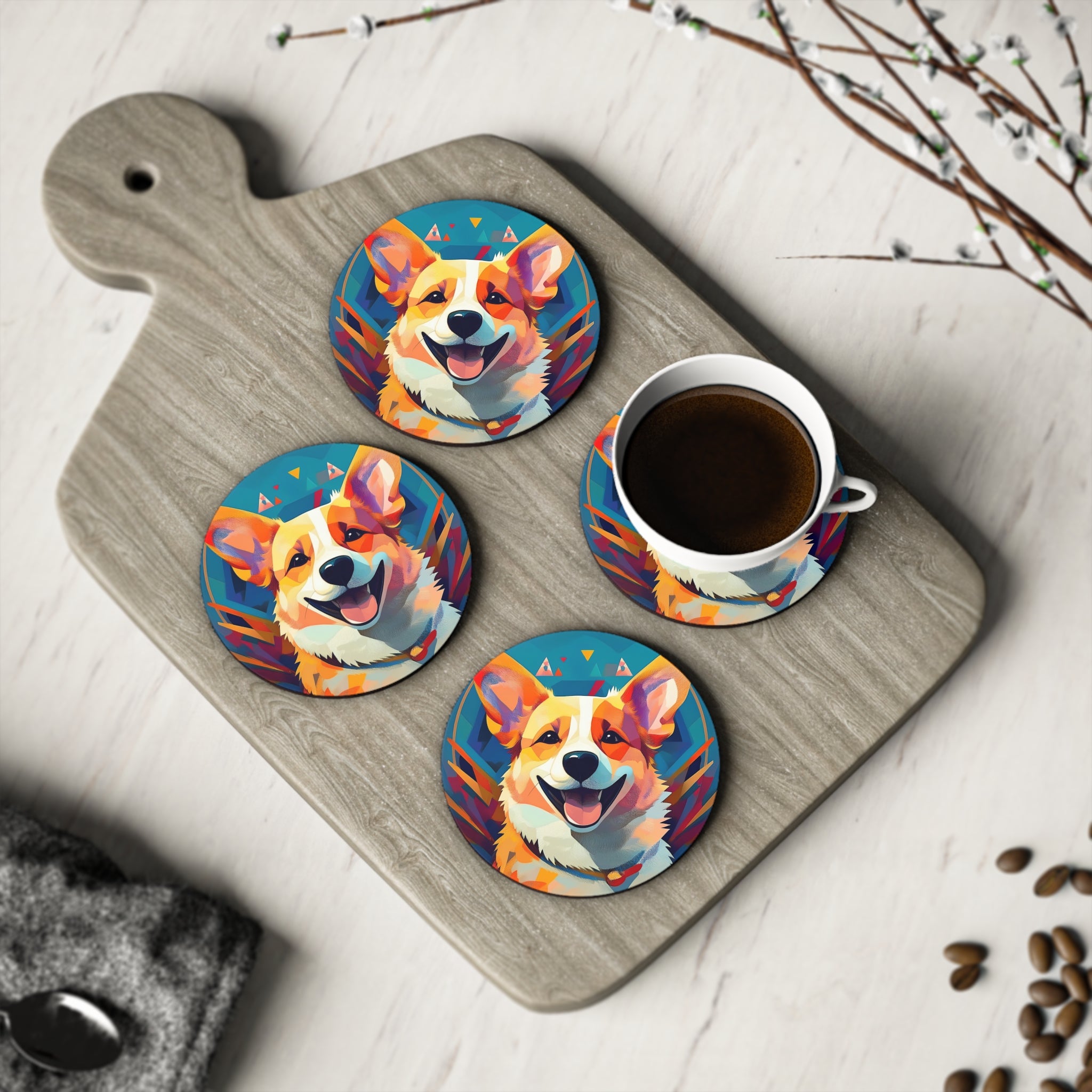 Corgi Coasters