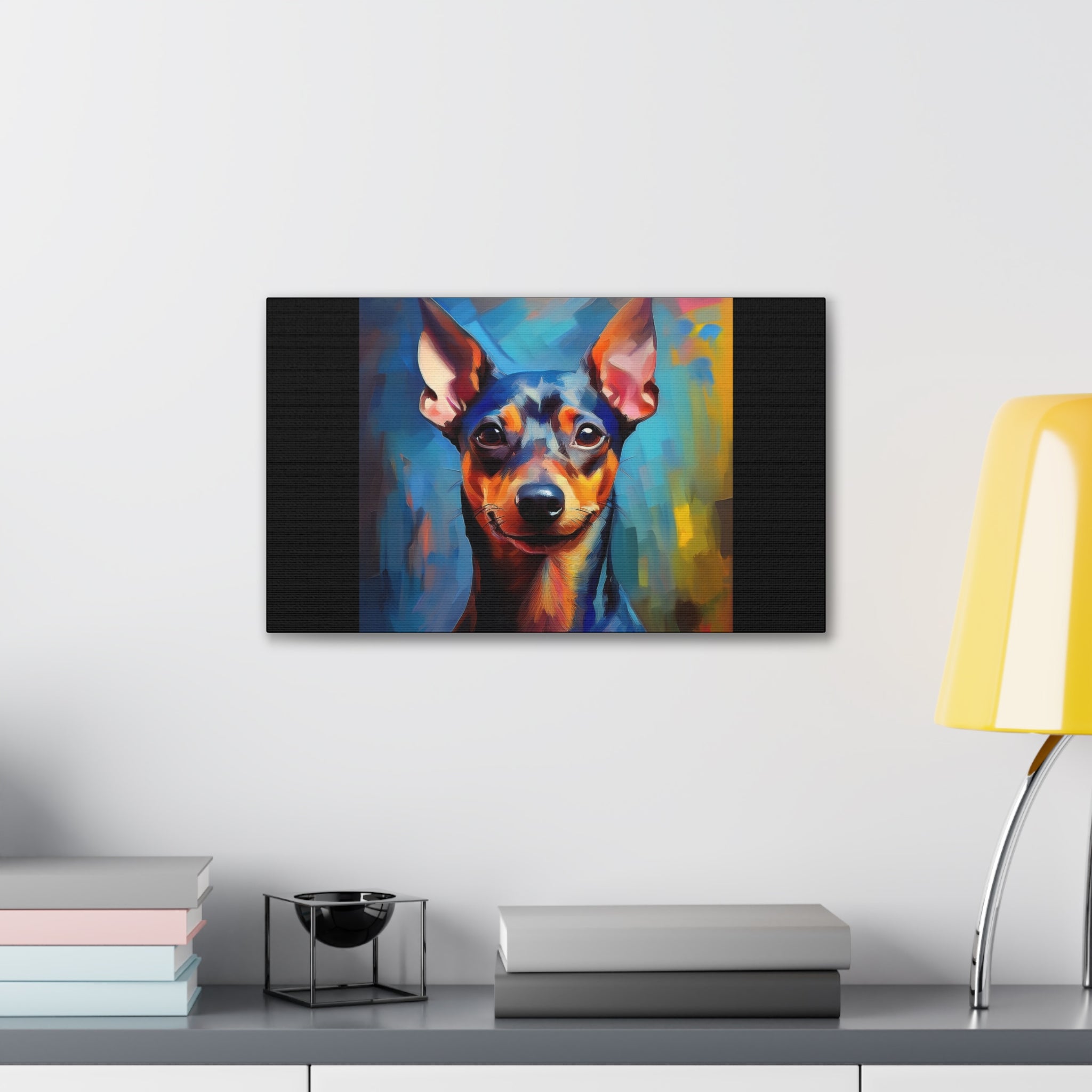 Miniature Pinscher Canvas Stretched, 0.75"
