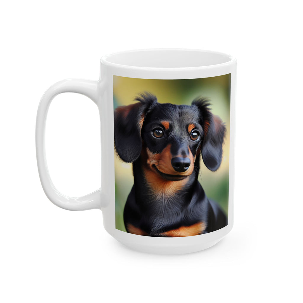 Black/Brown Dachshund Mug, (11oz, 15oz)