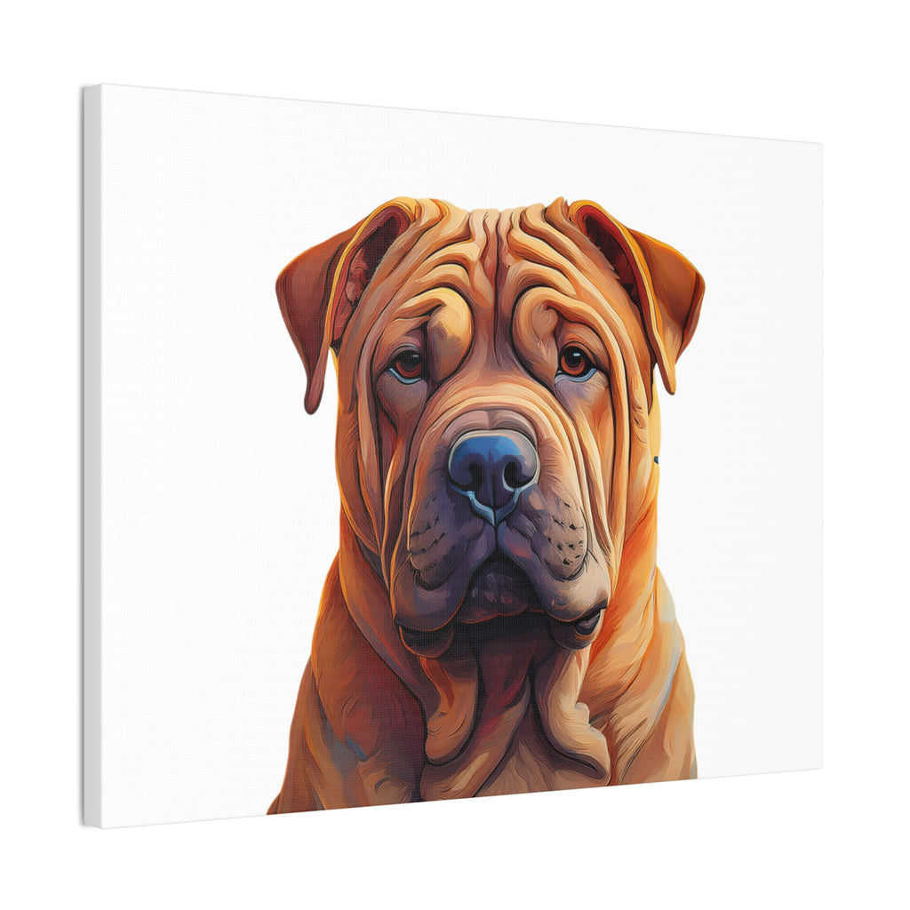 Shar Pei Stretched, 0.75"